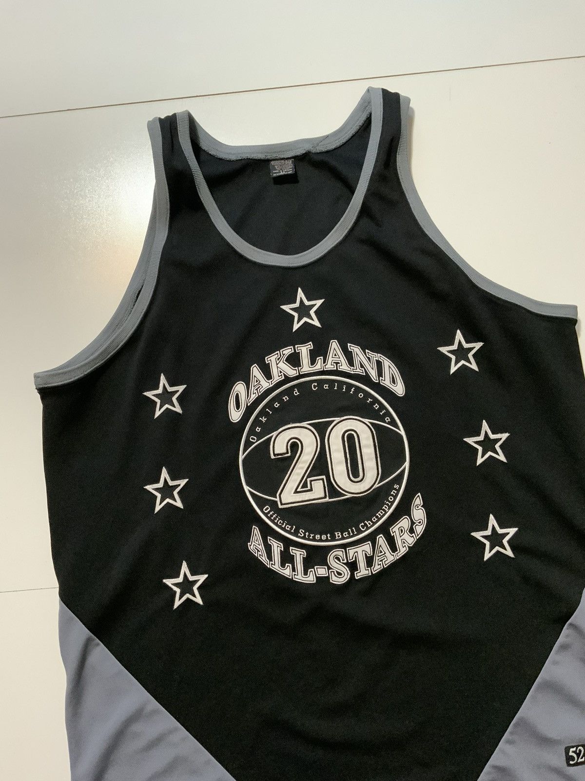 Vintage Y2K Street Ball All Stars Oakland Stitched Basketball Jersey Size US L / EU 52-54 / 3 - 3 Thumbnail