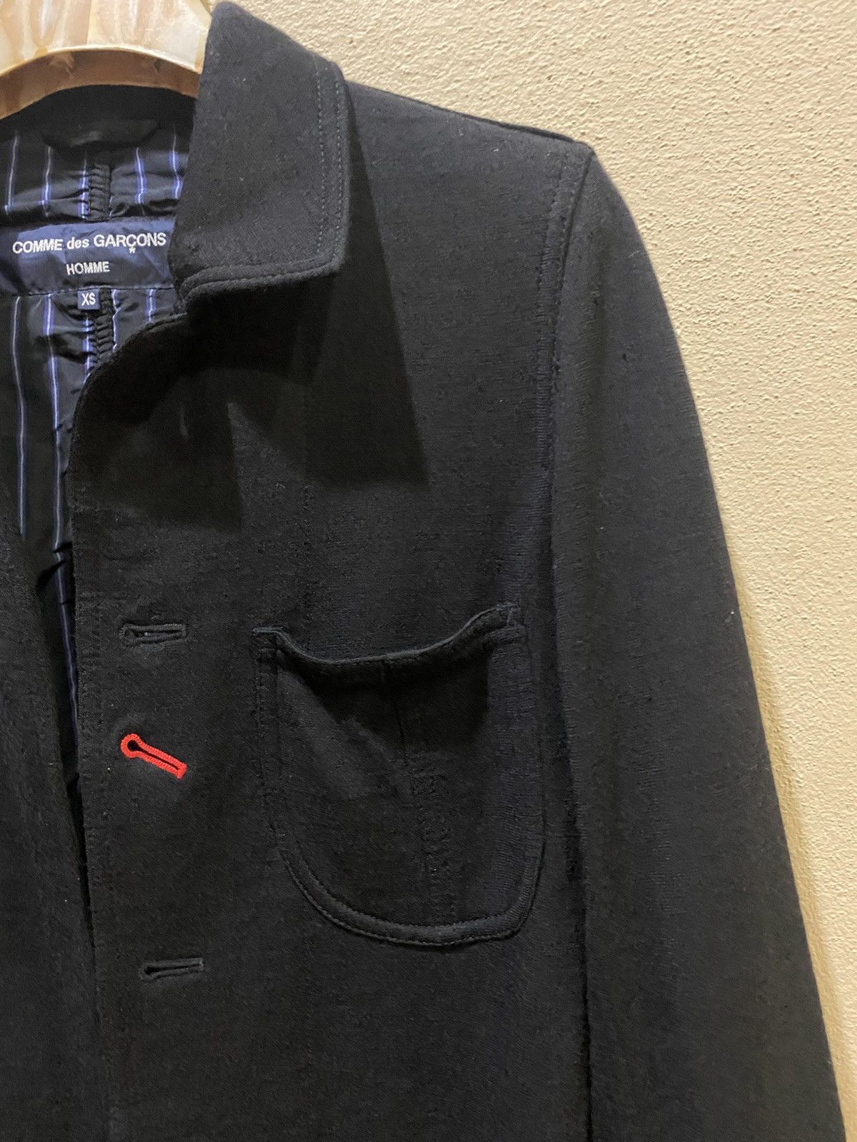 Comme des Garcons Homme Comme des Garcons Homme Distresse Jacket Size US XS / EU 42 / 0 - 6 Thumbnail
