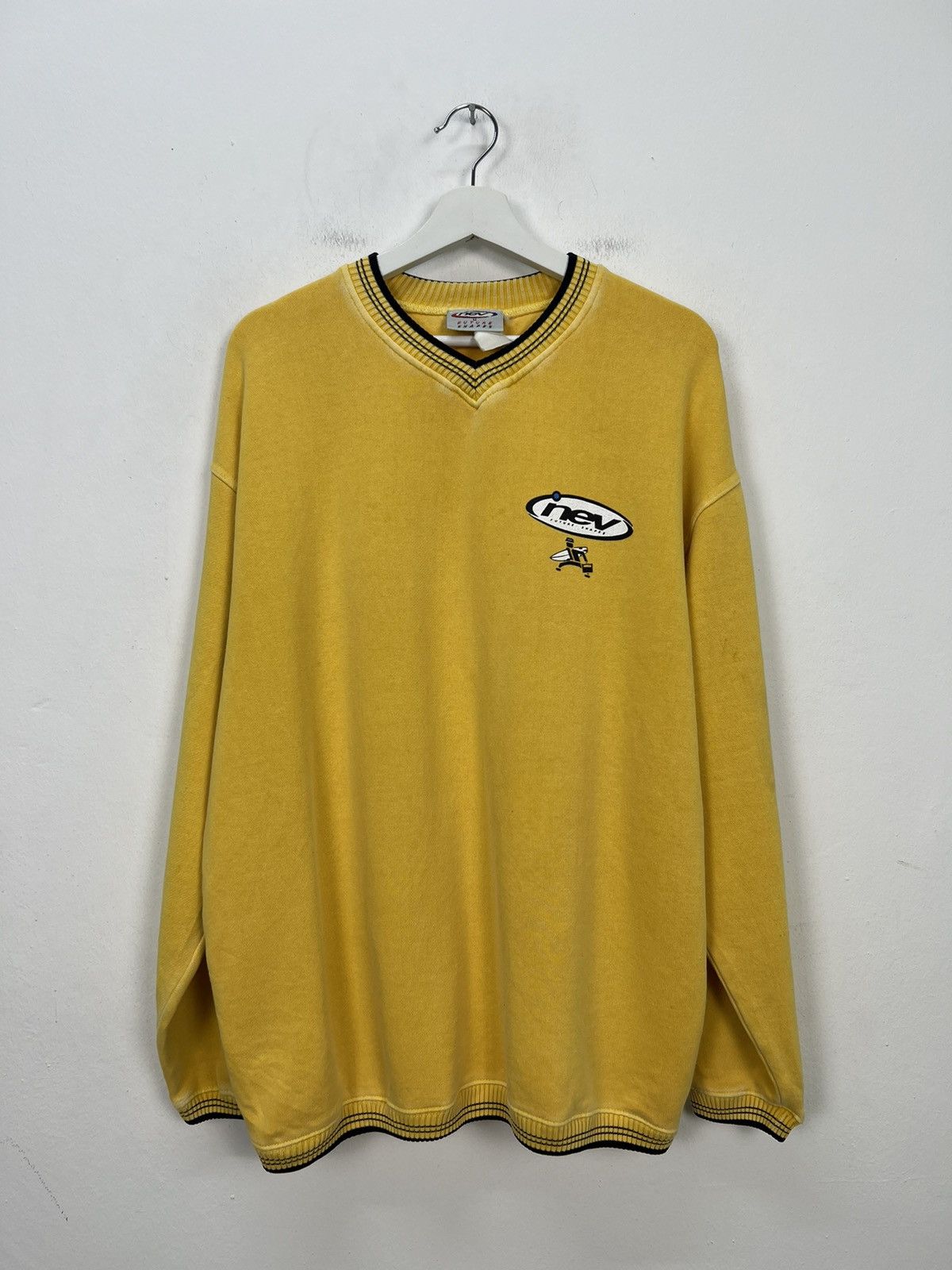 image of Surf Style x Vintage Nev Future Shapes Sweatshirt Crewneck in Yellow, Men's (Size Medium)