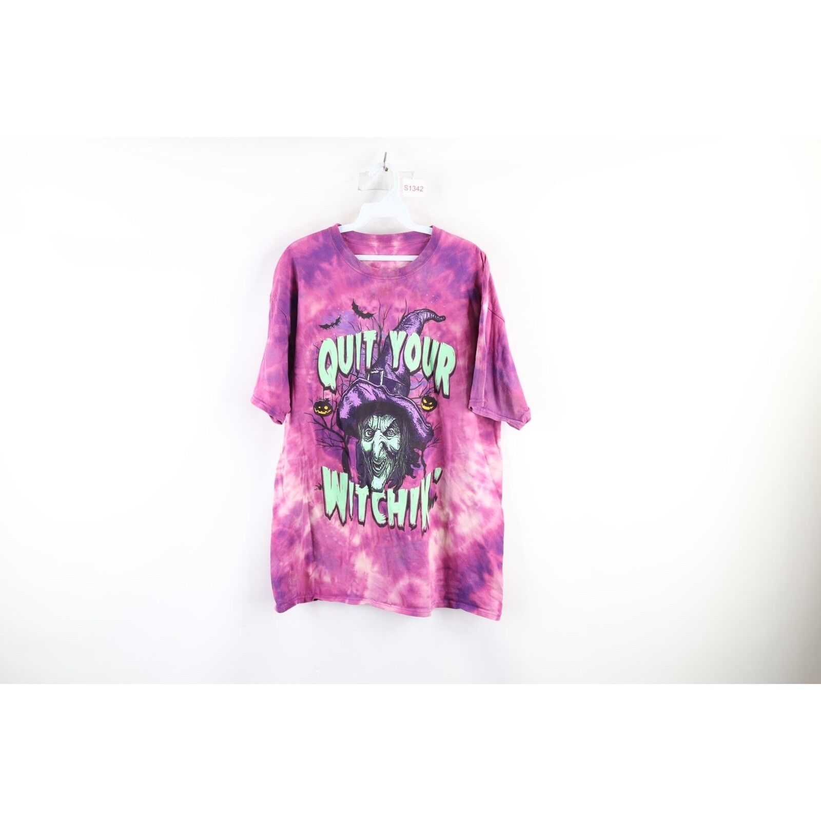 Vintage Vintage Streetwear Acid Wash Halloween Witch T-Shirt Size US L / EU 52-54 / 3 - 1 Thumbnail