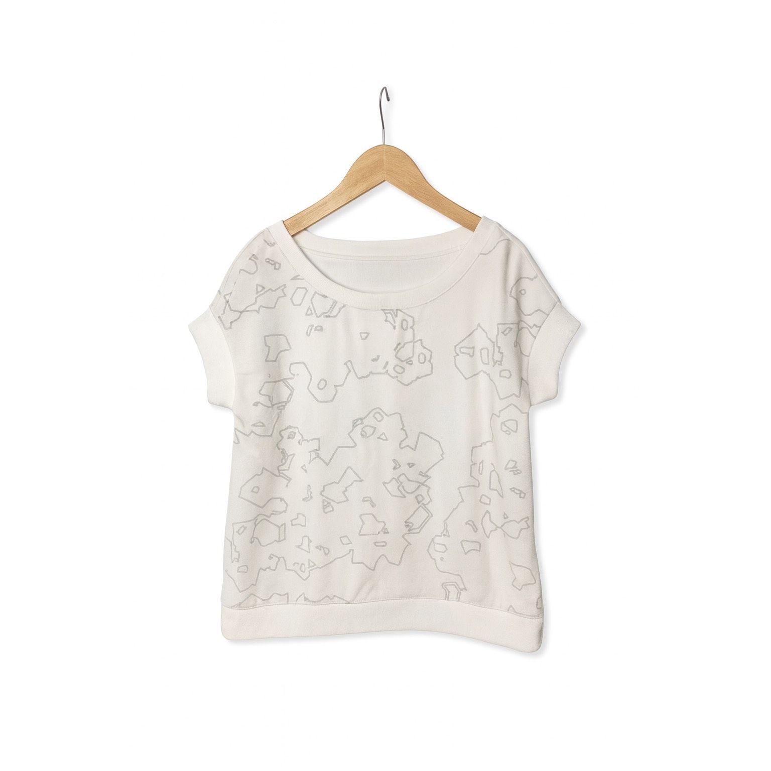 Other Graphic Sweatshirt Tee | White Modern Abstract Design | Size Size M / US 6-8 / IT 42-44 - 2 Thumbnail