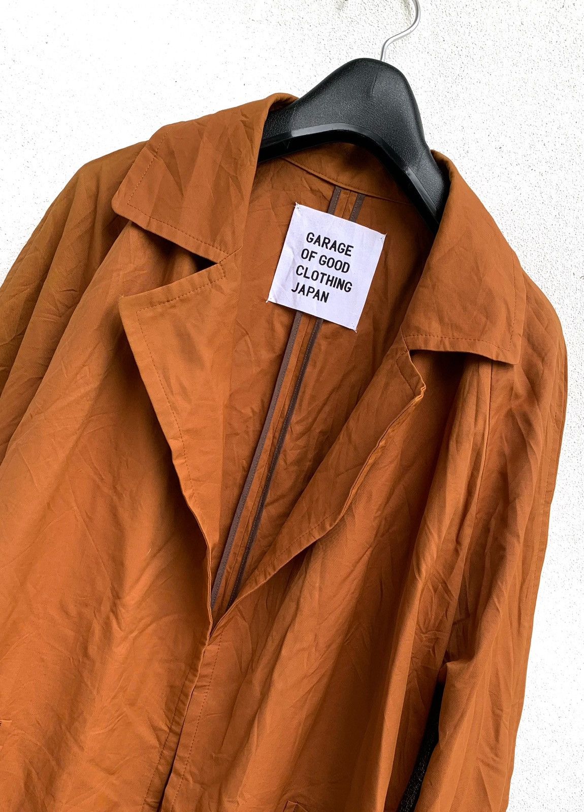 Japanese Brand Garage of Good Clothing Japan Unbutton Trench light Jacket Size ONE SIZE - 3 Thumbnail