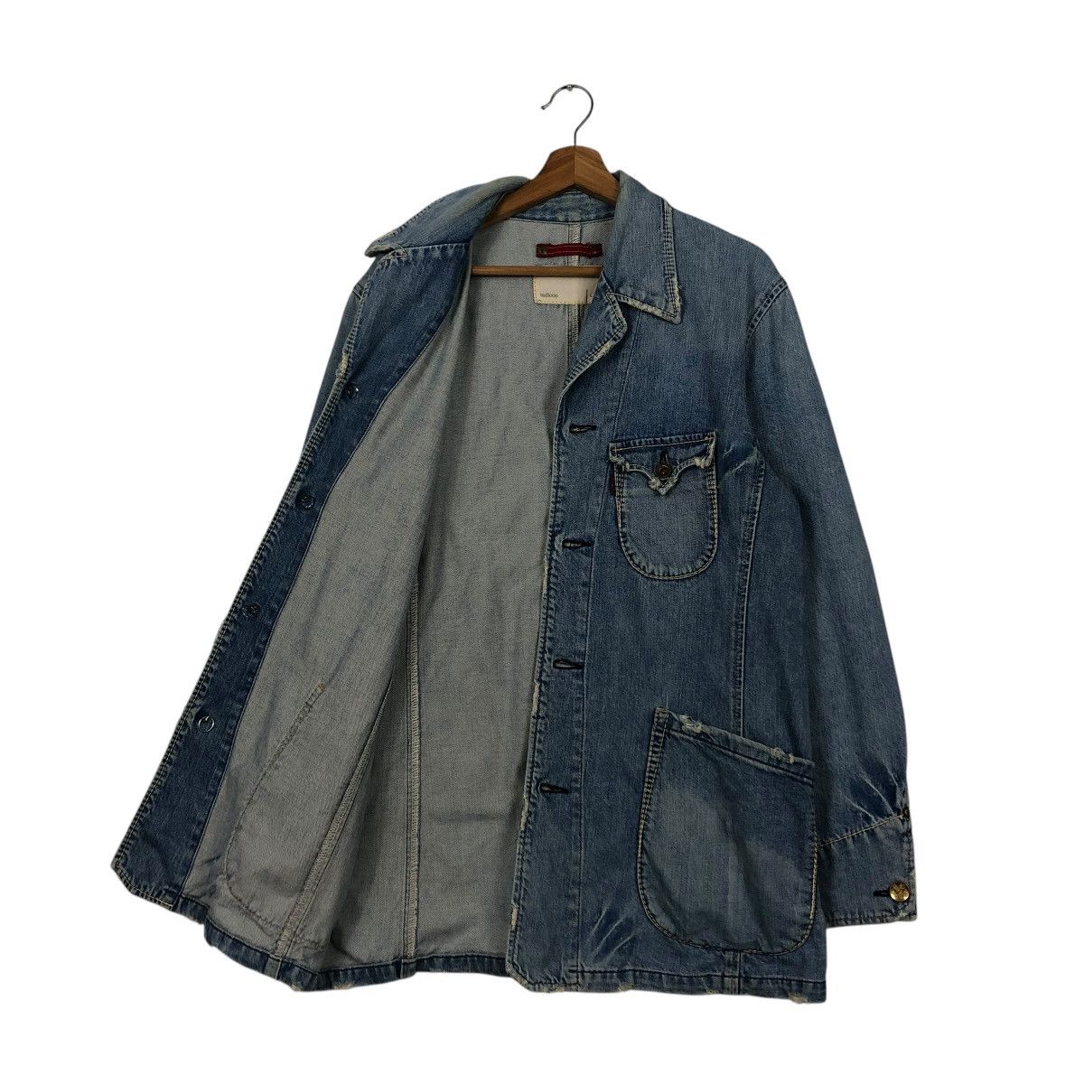 Levi's 🔥VINTAGE CHORE WORKER DENIM JACKET LEVI’S REDLOOP Size US L / EU 52-54 / 3 - 13 Thumbnail