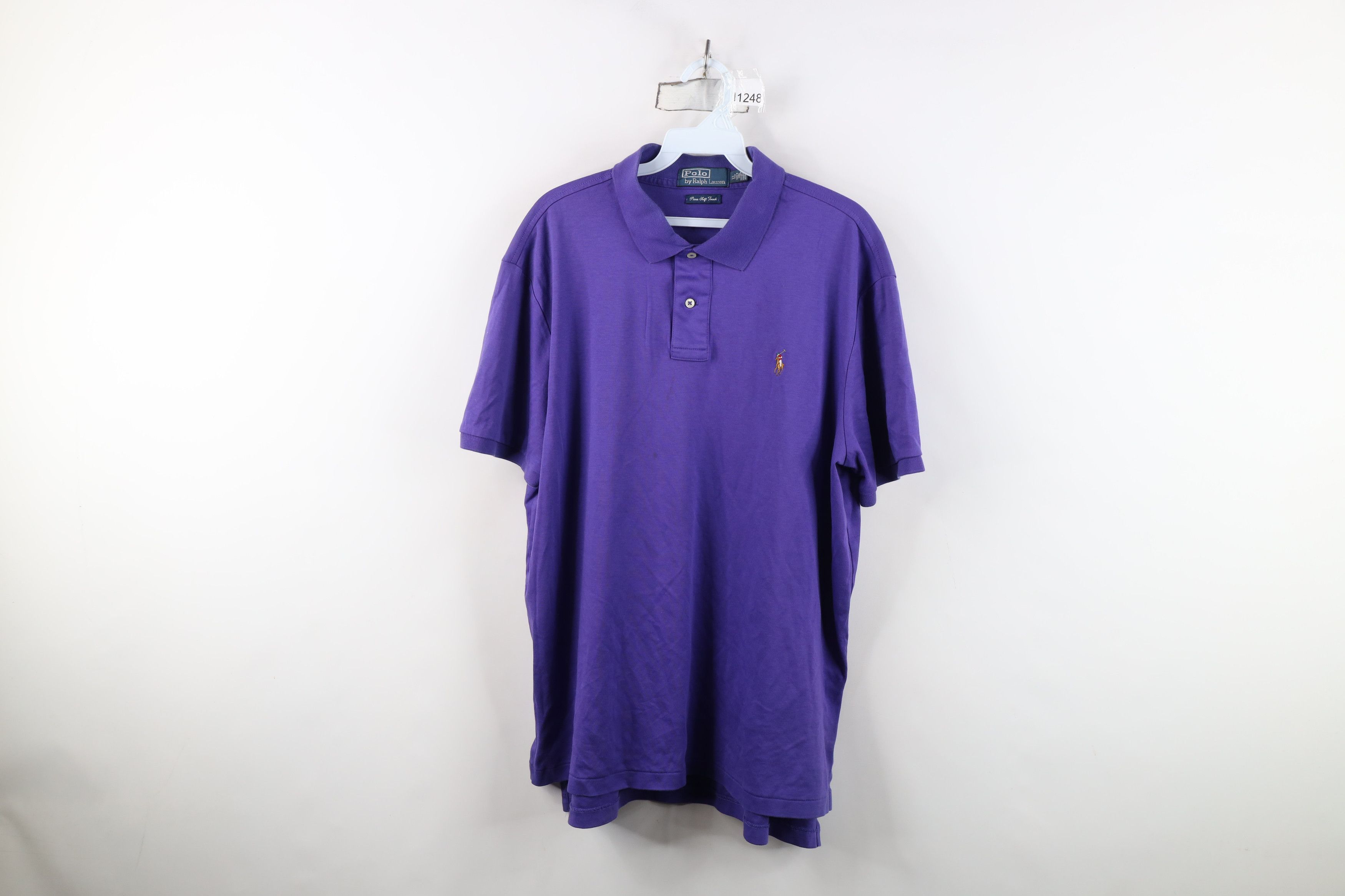 Ralph Lauren Vintage Ralph Lauren Pima Cotton Soft Touch Golf Polo Purple Size US XL / EU 56 / 4 - 1 Thumbnail