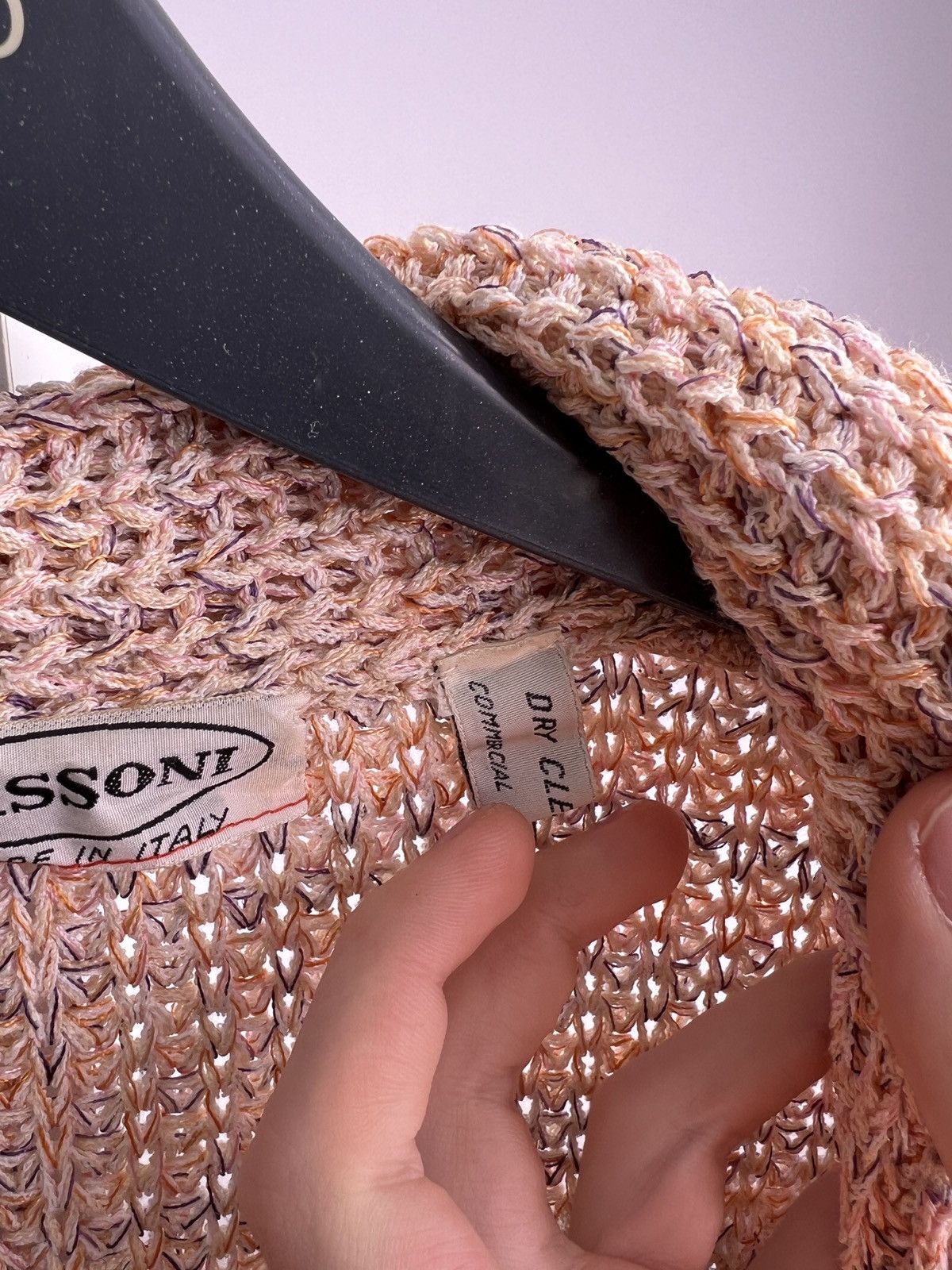 Designer × Missoni × Vintage Vintage Missoni Pink Buttoned Blend women’s Cardigan Size M / US 6-8 / IT 42-44 - 9 Thumbnail