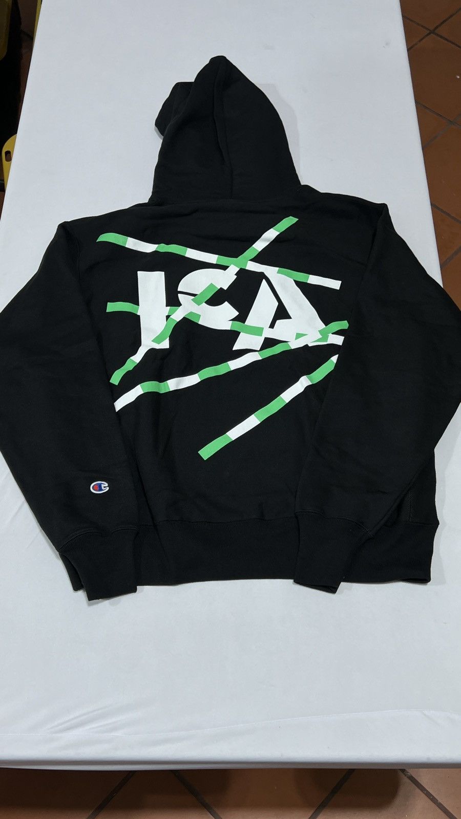 Champion × Virgil Abloh Virgil Abloh ICA FOS Black Hoodie Size US L / EU 52-54 / 3 - 7 Thumbnail