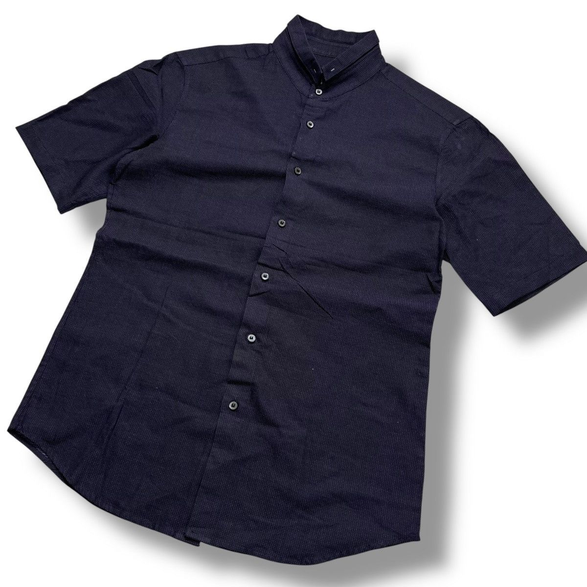 Solid Homme Navy solidhomme short sleeve button ups shirt Size US S / EU 44-46 / 1 - 2 Thumbnail