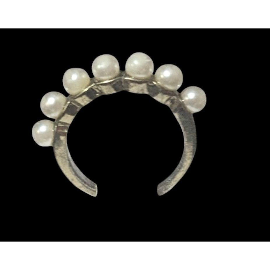 Other Vintage Coquette Glam Single Row Faux Pearl Ring Size 6 Size ONE SIZE - 12 Thumbnail