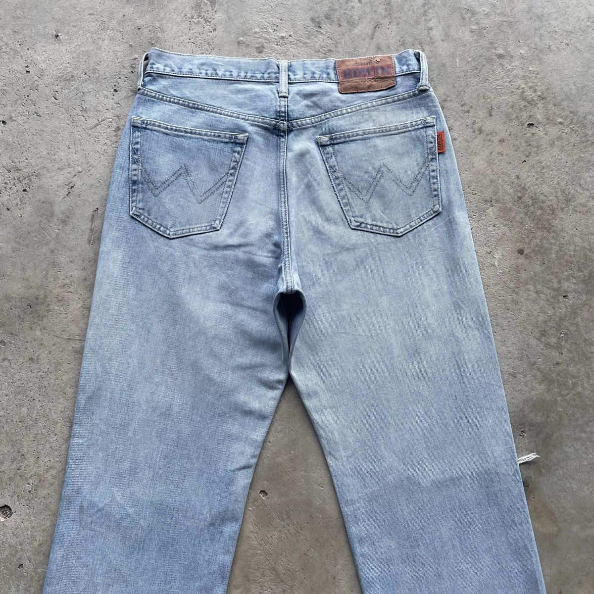 Japanese Brand W32 Vintage Edwin Distressed Jeans Wash Faded Denim Pants Size US 32 / EU 48 - 9 Thumbnail