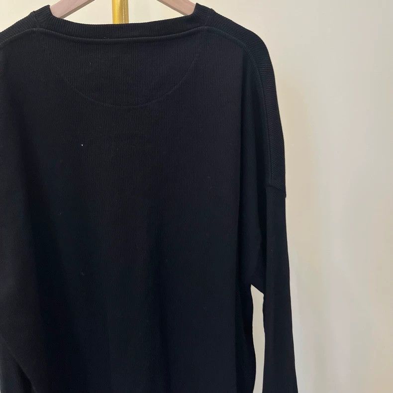 Loewe LOEWE Black round-neck top with an embroidered logo, size Size M / US 6-8 / IT 42-44 - 4 Thumbnail