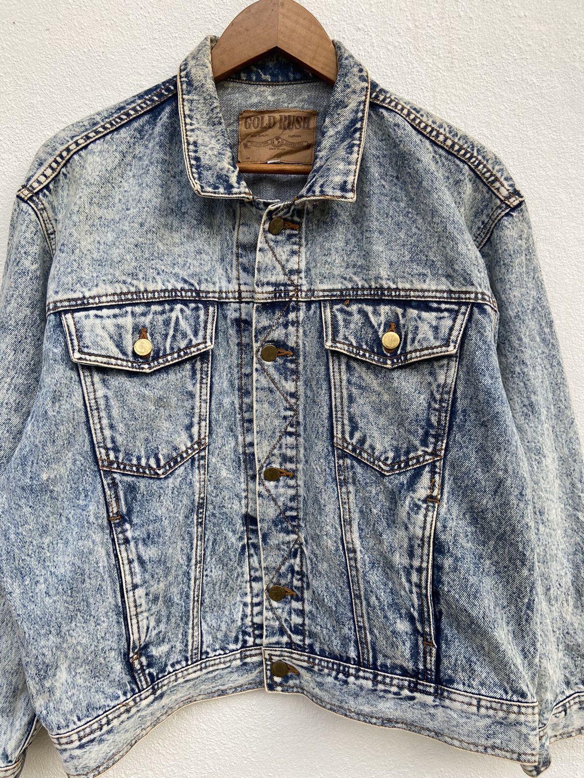Edwin Vintage Gold Rush X Edwin trucker jacket acid wash Size US M / EU 48-50 / 2 - 2 Thumbnail