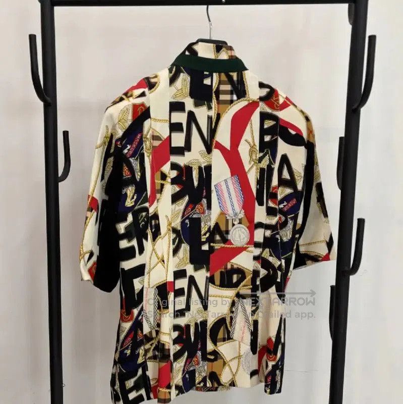 Burberry Burberry Summer Multicolor Silk T-Shirt. Size M / US 6-8 / IT 42-44 - 2 Thumbnail