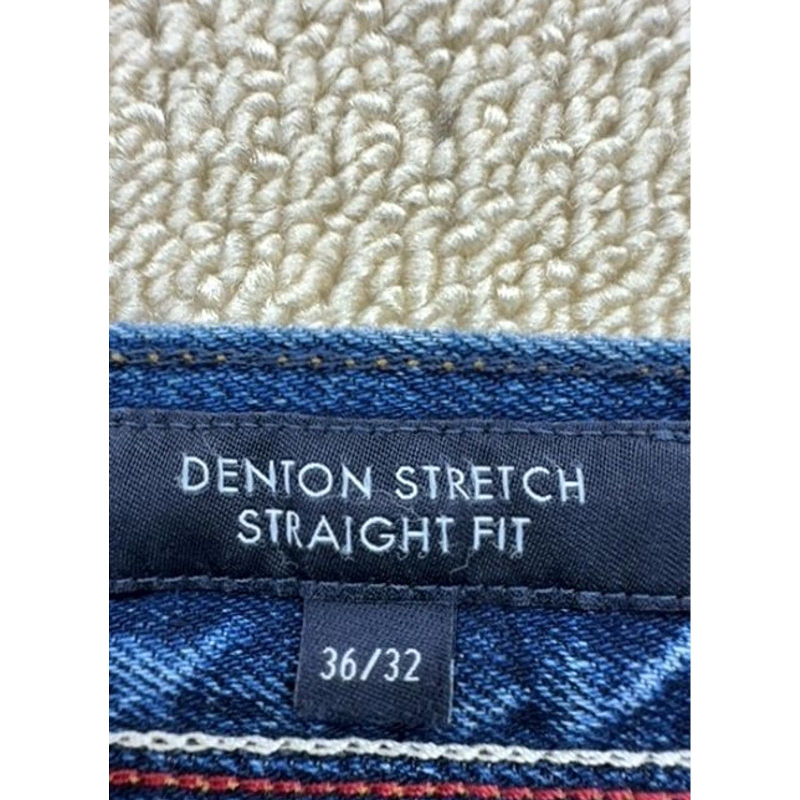 Tommy Hilfiger Tommy Hilfiger Denton Stretch Straight Jeans Men's 36x32 Blue Denim Size US 36 / EU 52 - 4 Thumbnail