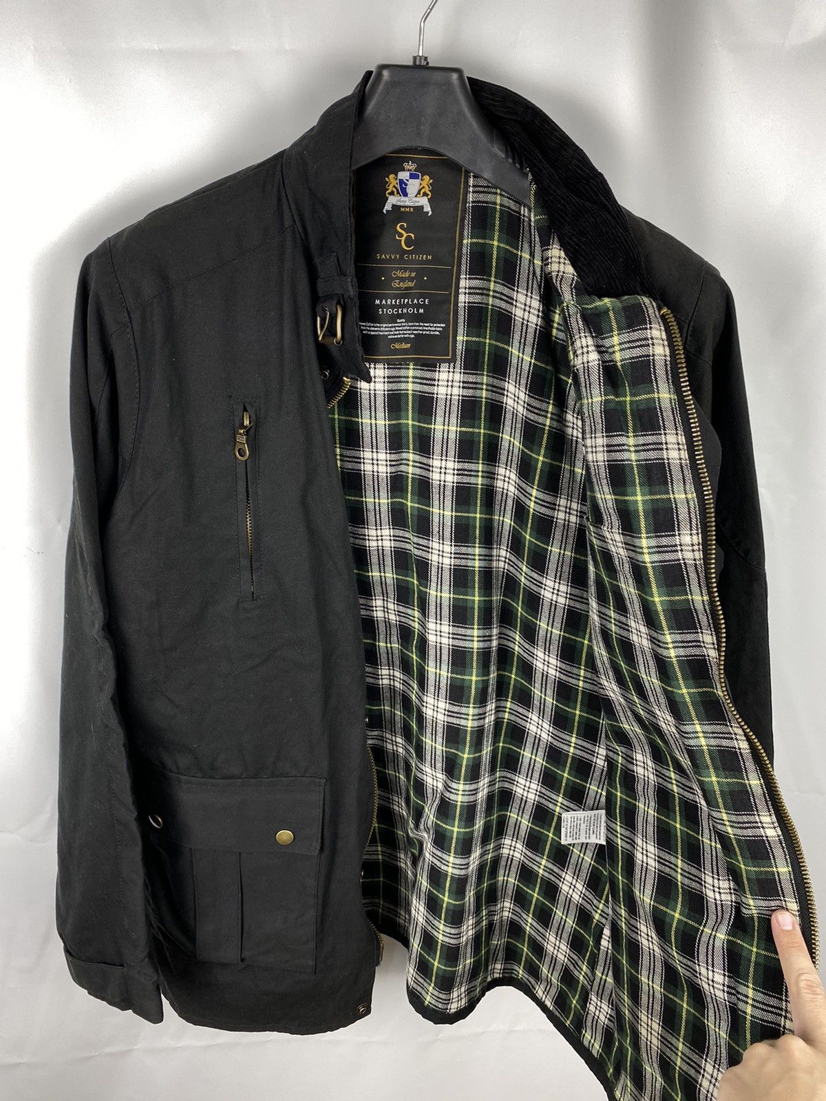 Savvy Citizen Waxed Cotton Jacket Men size M
