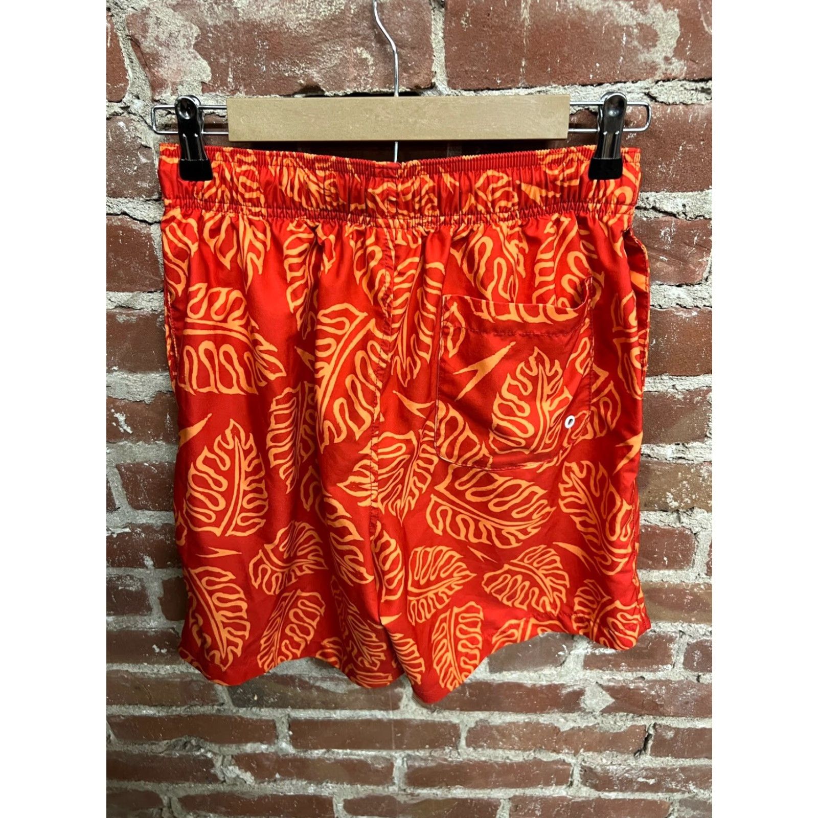 Speedo Speedo Men Small Swim Shorts Red Trunks Bottom Adult Size US 29 - 3 Thumbnail