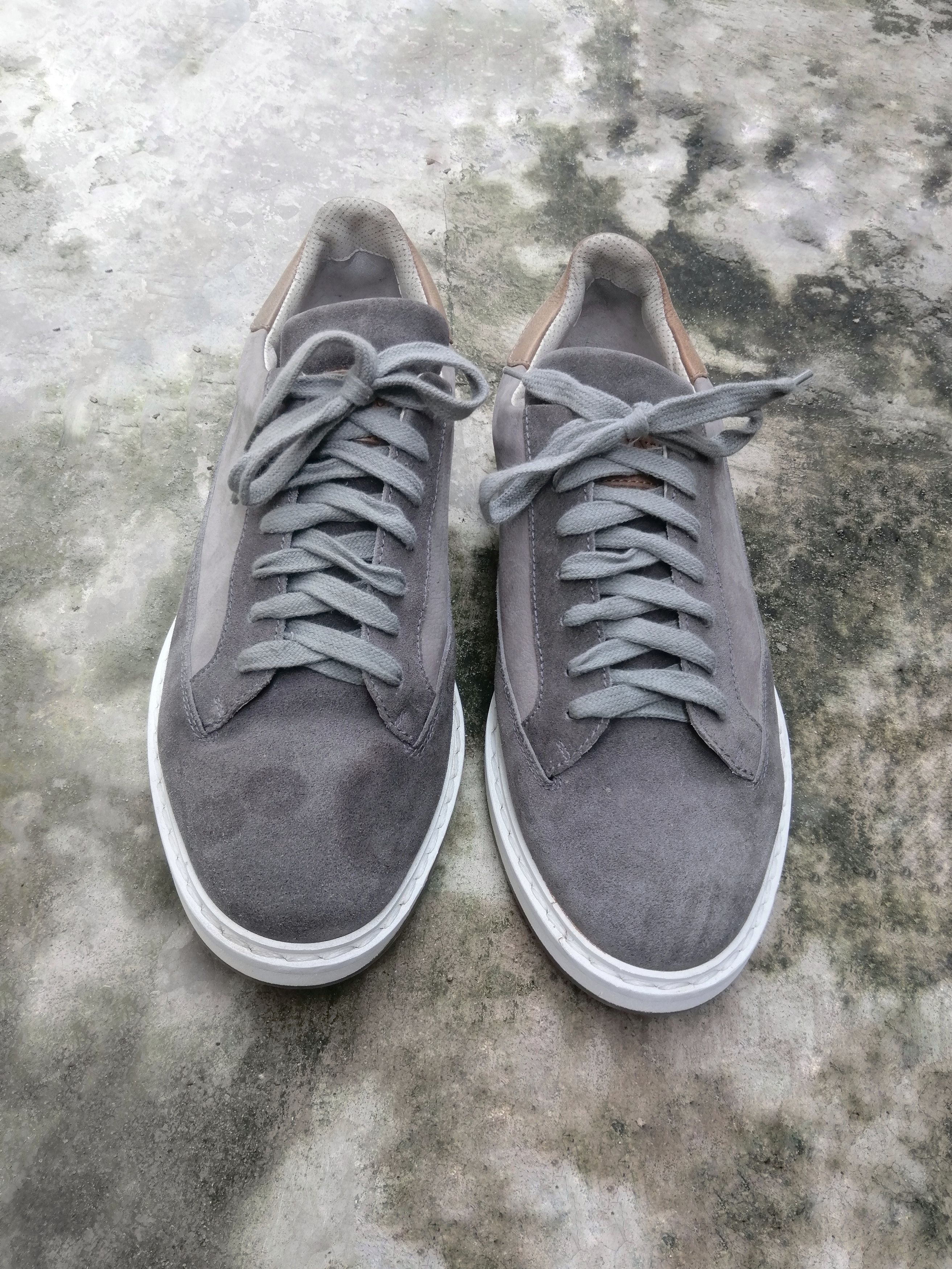Brunello Cucinelli Brunello Cucinelli Light Gray Suede Low Trainers EU 41.5 Size US 8.5 / EU 41-42 - 5 Thumbnail