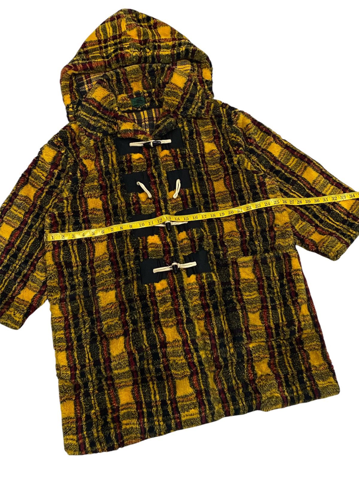 Jean Paul Gaultier Jean Paul Gaultier Junior FW1991 Yellow Tartan Faux Fur Coat Size US M / EU 48-50 / 2 - 12 Thumbnail