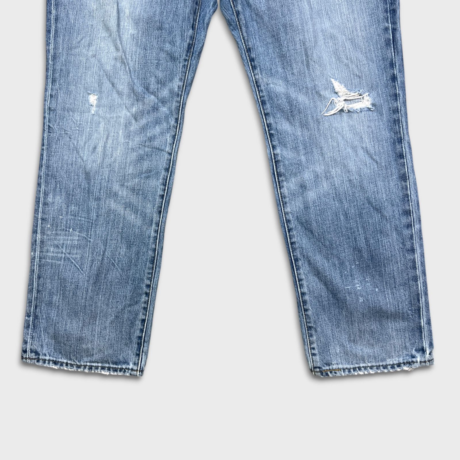 Levi's × Vintage Levi's 541 Jeans 36x30 Athletic Taper Distress Denim Pants Size US 36 / EU 52 - 4 Thumbnail