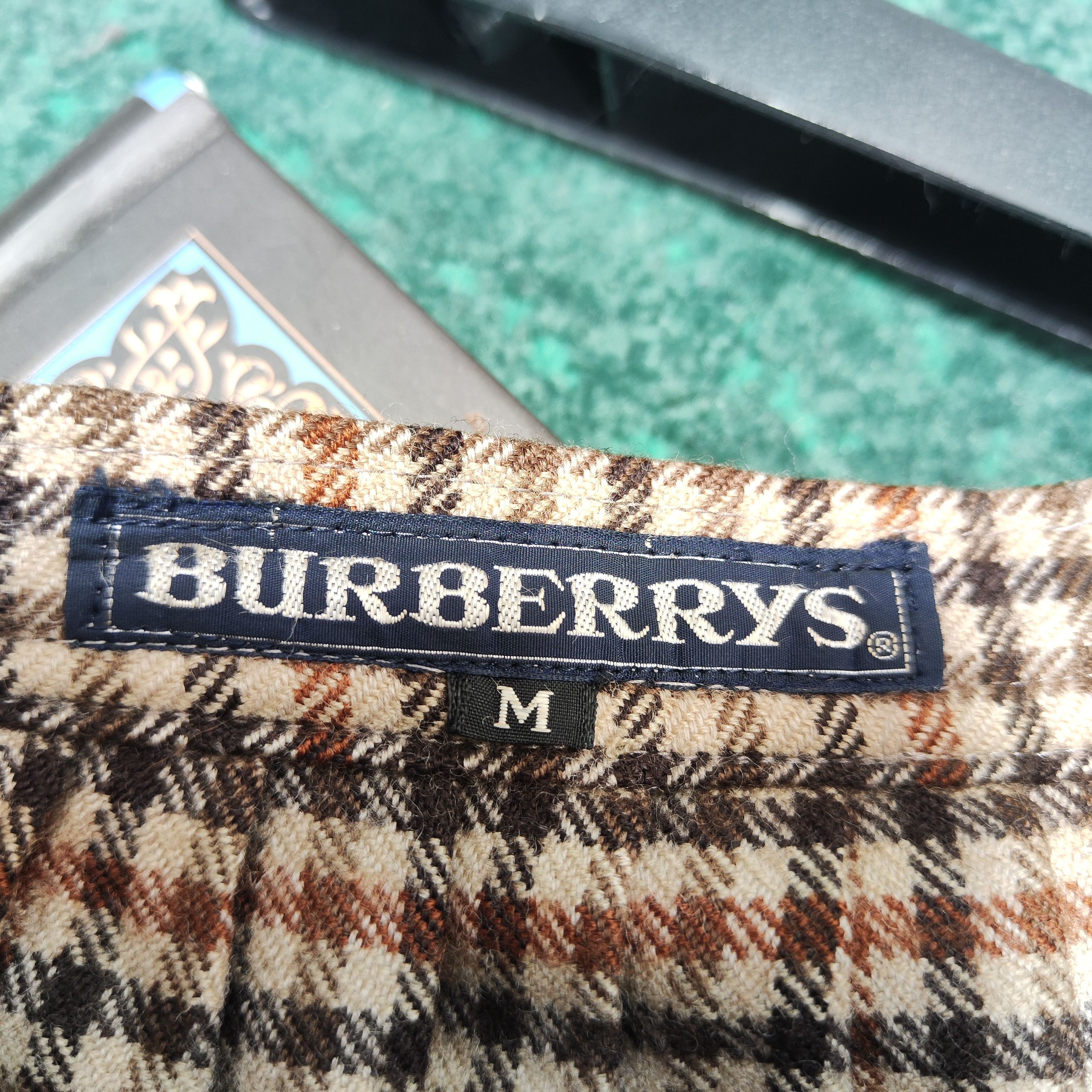 Burberry Burberry Women's Skirts Checkered Wool Fabric w24 Size 24" / US 00 / IT 34 - 3 Thumbnail