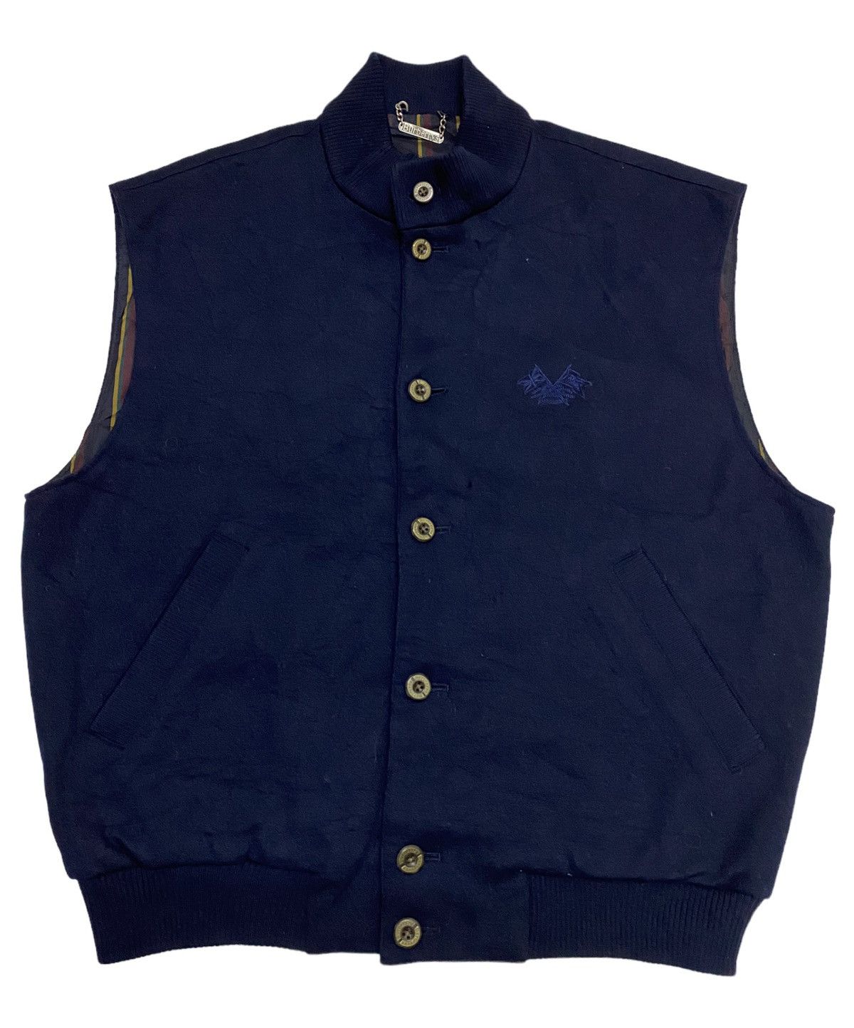 Burberry × Burberry Prorsum Burberrys Wool Silk Lined Vest (C2) Size US L / EU 52-54 / 3 - 2 Thumbnail