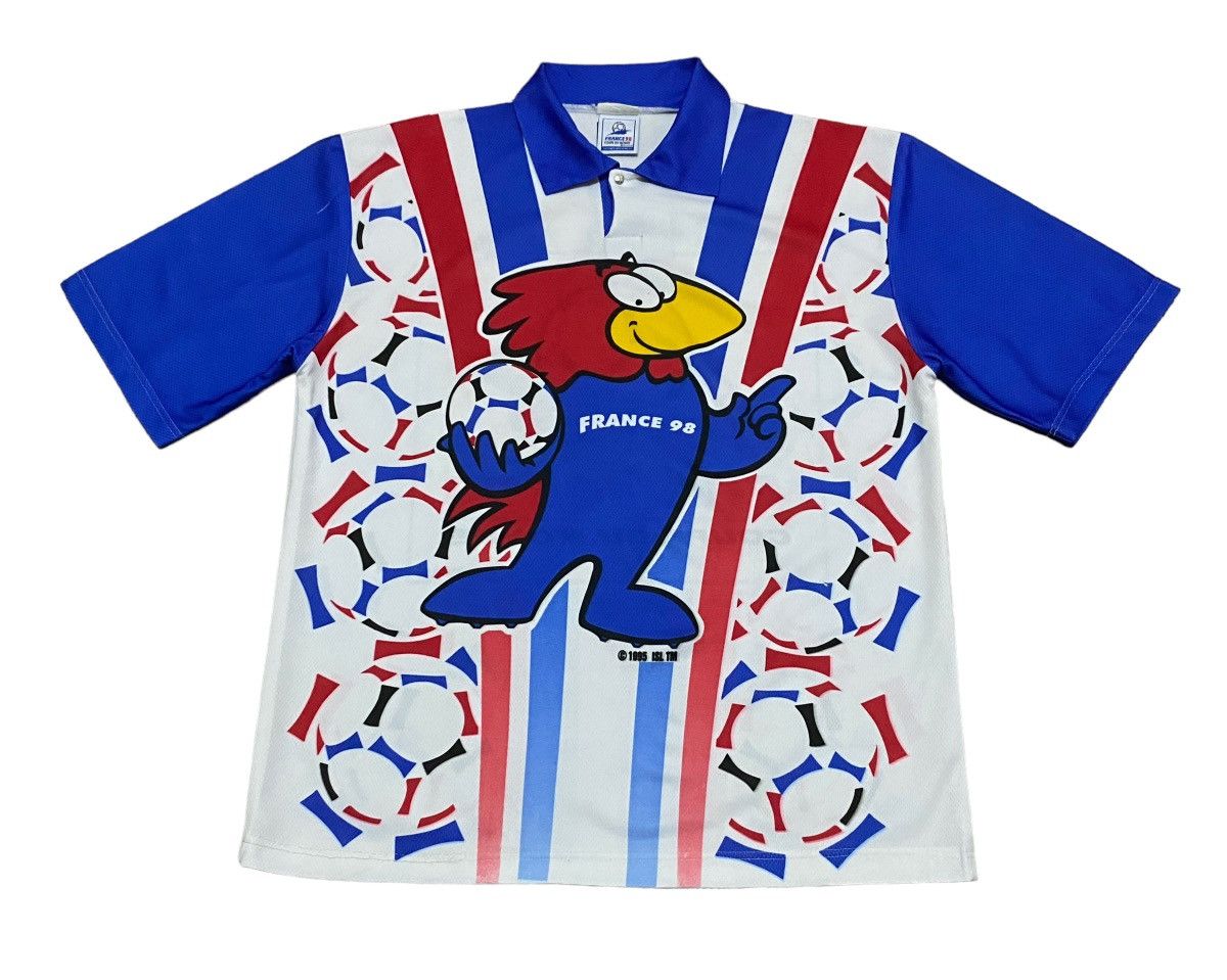 Vintage Rare Vintage Fifa World Cup France Full Print Jersey 1998s Size US XL / EU 56 / 4 - 1 Thumbnail
