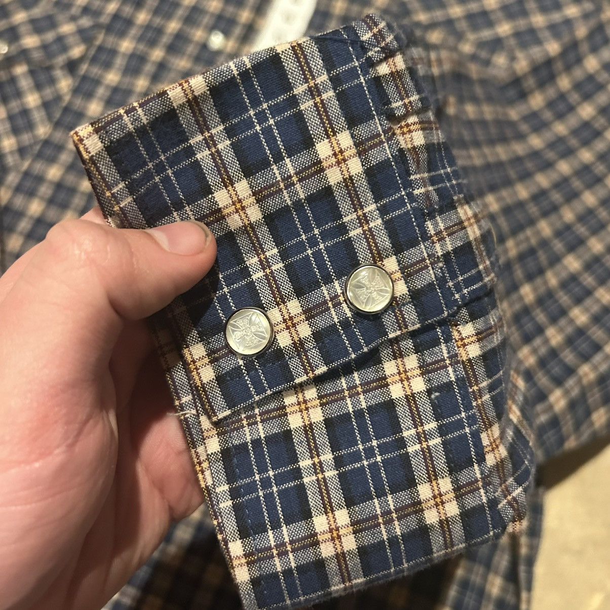 Harley Davidson × Vintage Crazy Vintage Y2K West Coast Choppers Pearl Snap Flannel NWT Size US XL / EU 56 / 4 - 5 Thumbnail