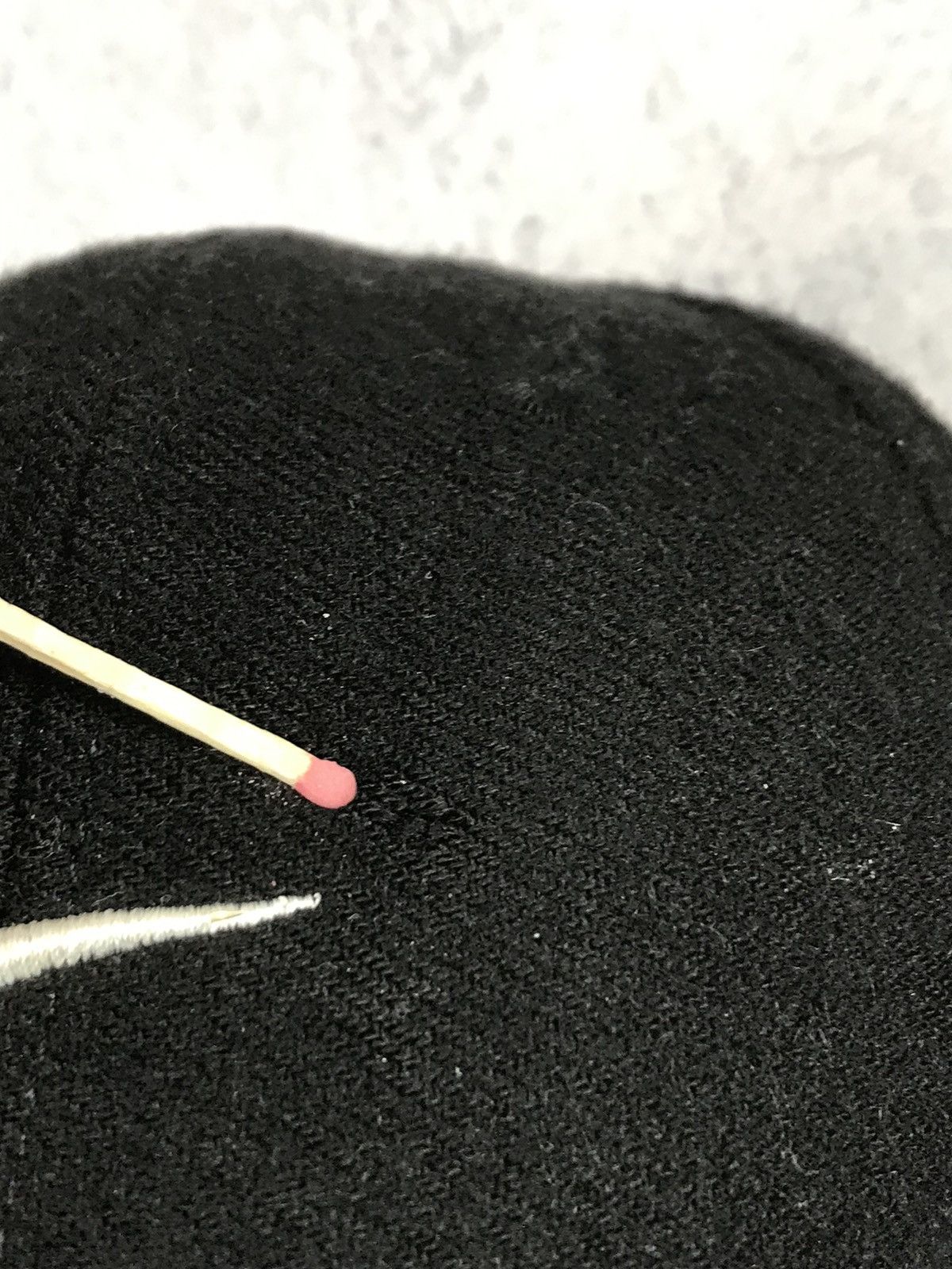 Nike × Vintage Vintage 90s Nike Embroidered Centre Swoosh Logo Wool Cap Size ONE SIZE - 6 Thumbnail