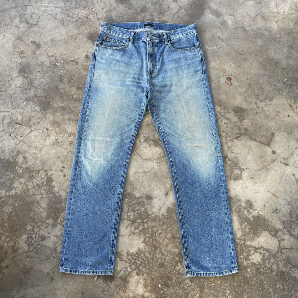 Japanese Brand W36 Vintage Japanese Faded Rusty Denim Jean Pants Size US 36 / EU 52 - 1 Thumbnail
