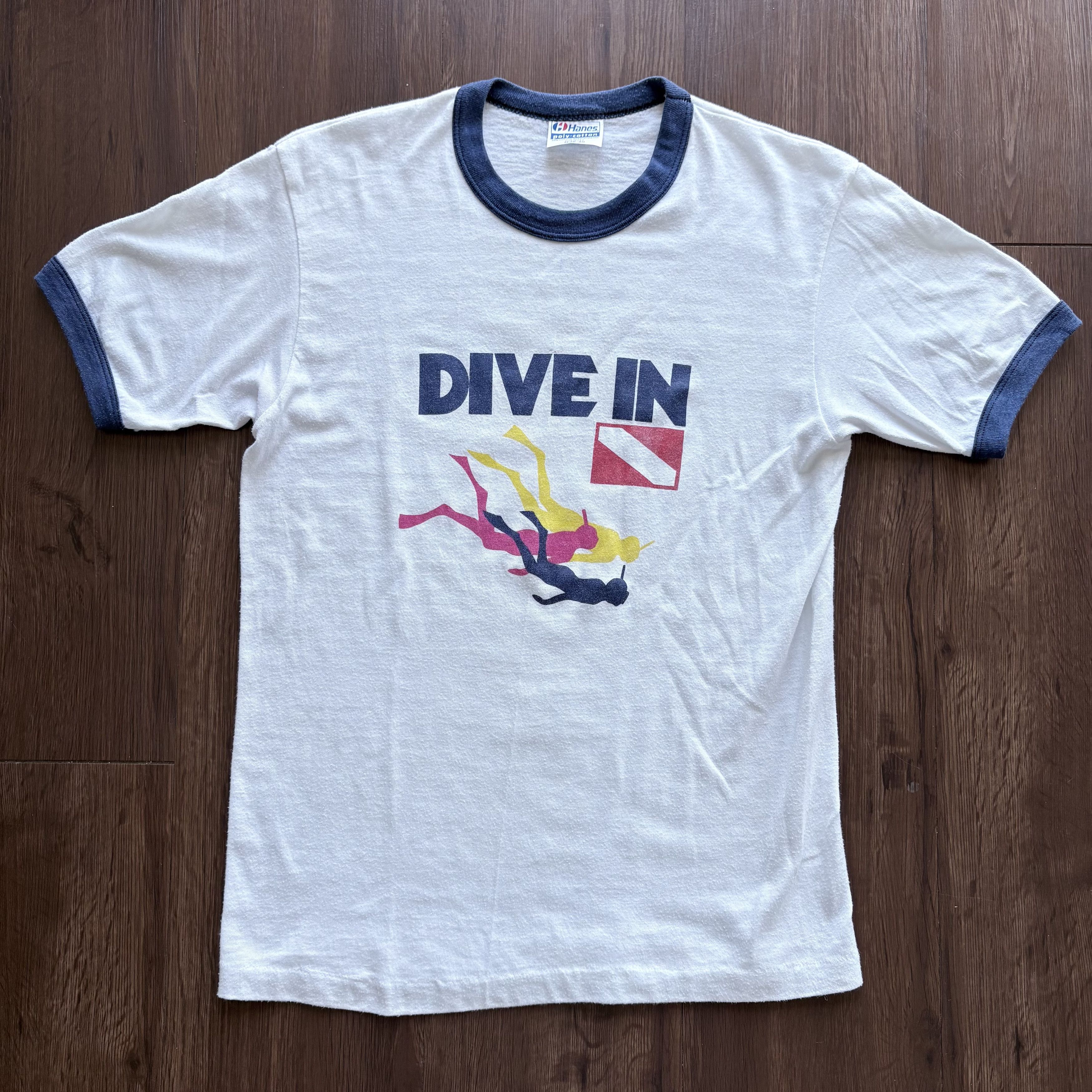 Hanes Vintage White T-Shirt Size US M / EU 48-50 / 2 - 1 Thumbnail
