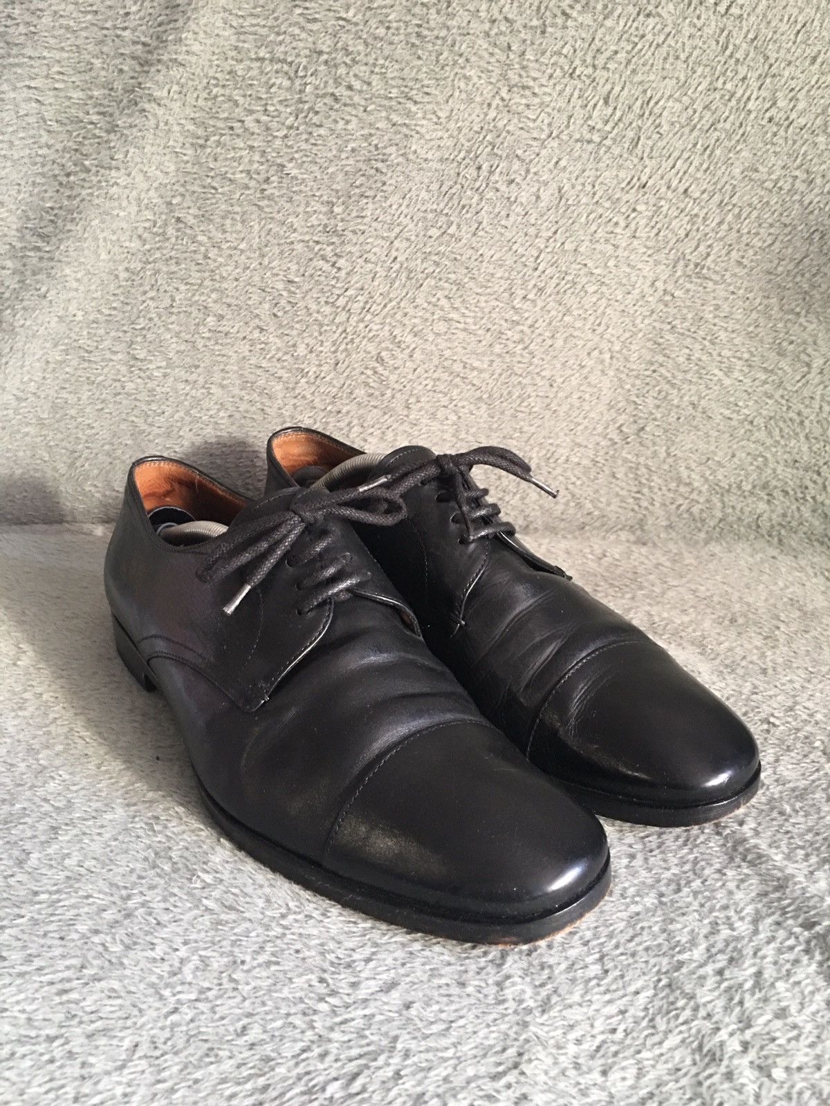 Prada Prada Black Leather Formal Dress Shoes Size 7 Size US 7 / EU 40 - 6 Thumbnail