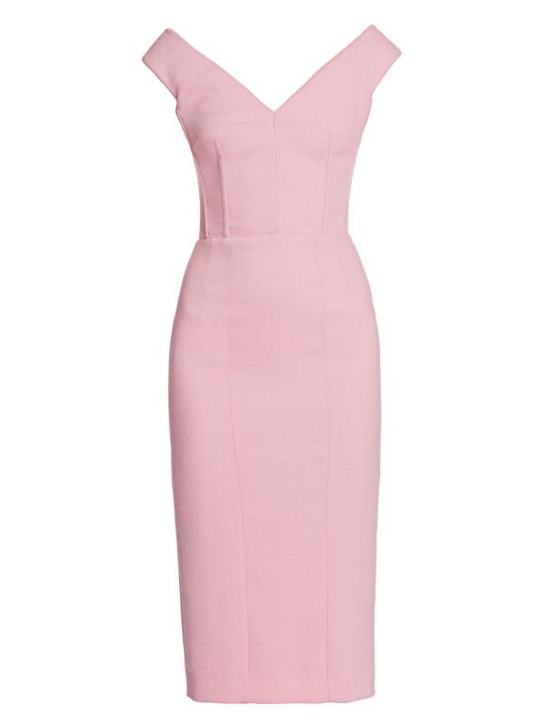 Dolce & Gabbana o1y0825 Sleeveless Midi Dress in Pink Size XS / US 0-2 / IT 36-38 - 1 Thumbnail