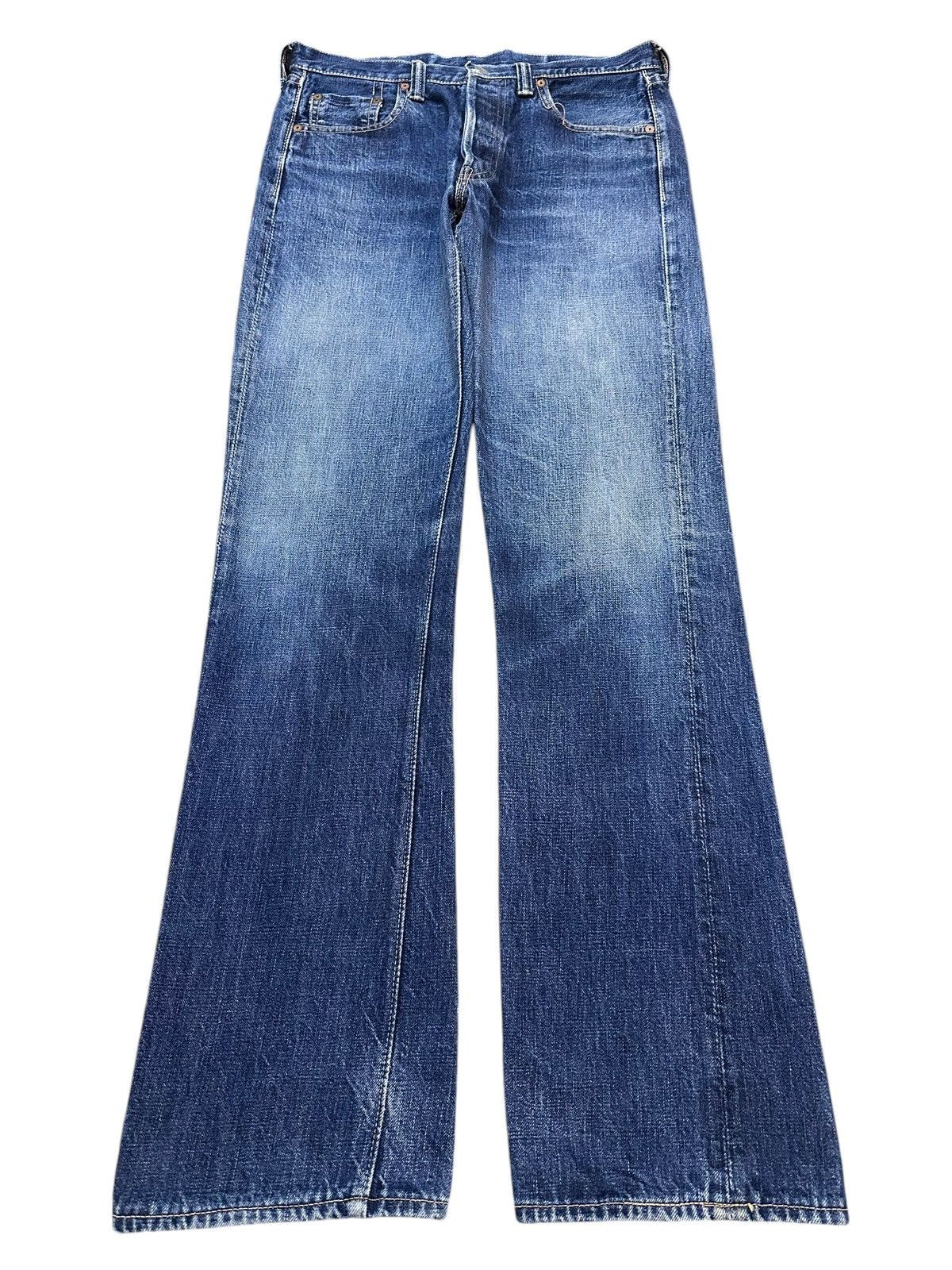 Full Count & Co. Vintage Japan Full Count Blue Faded Wash Wide Leg Jeans Size US 30 / EU 46 - 1 Thumbnail
