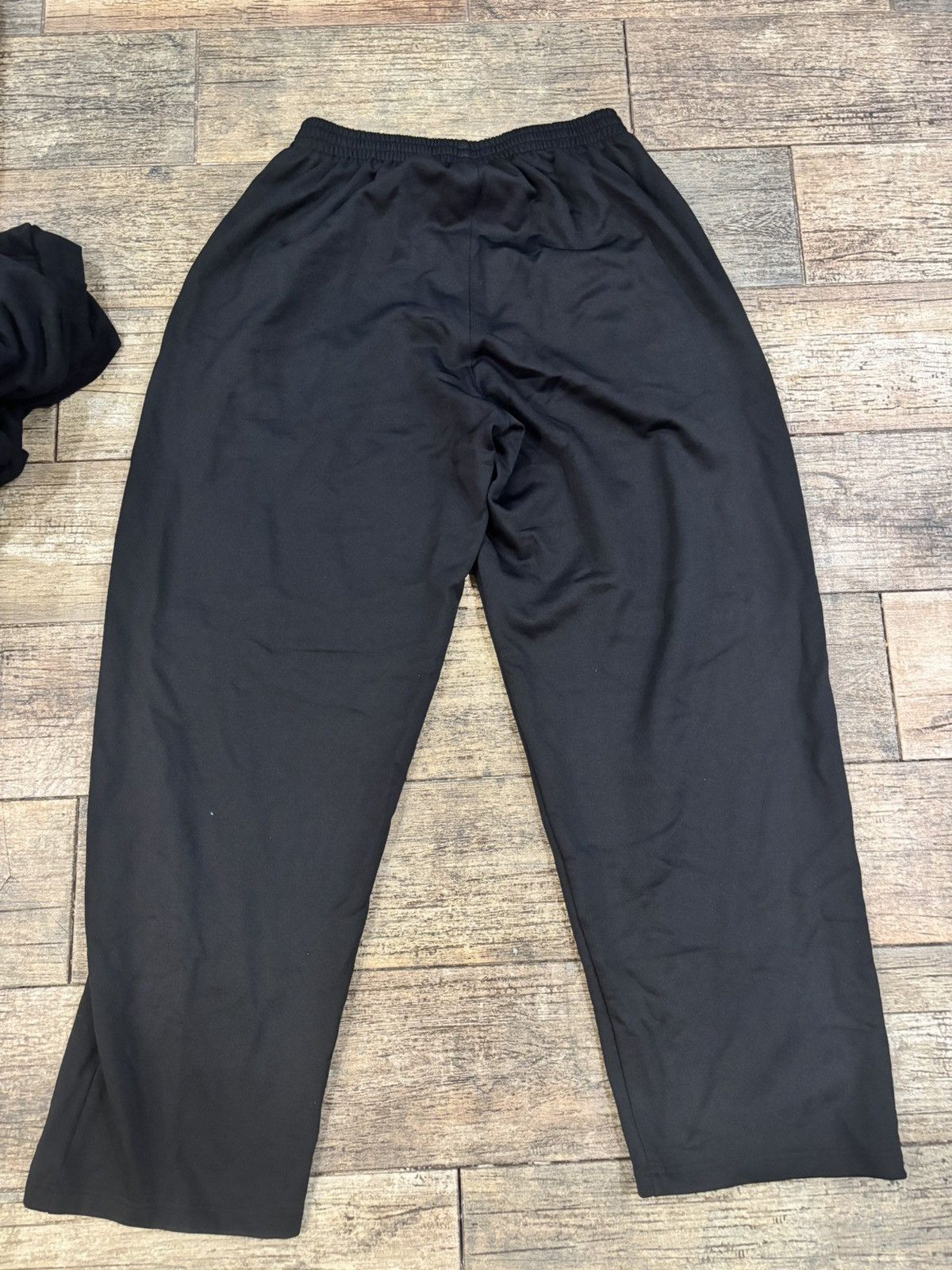 Balenciaga Black Campaign Logo Baggy Sweatpants Size US 31 - 2 Thumbnail
