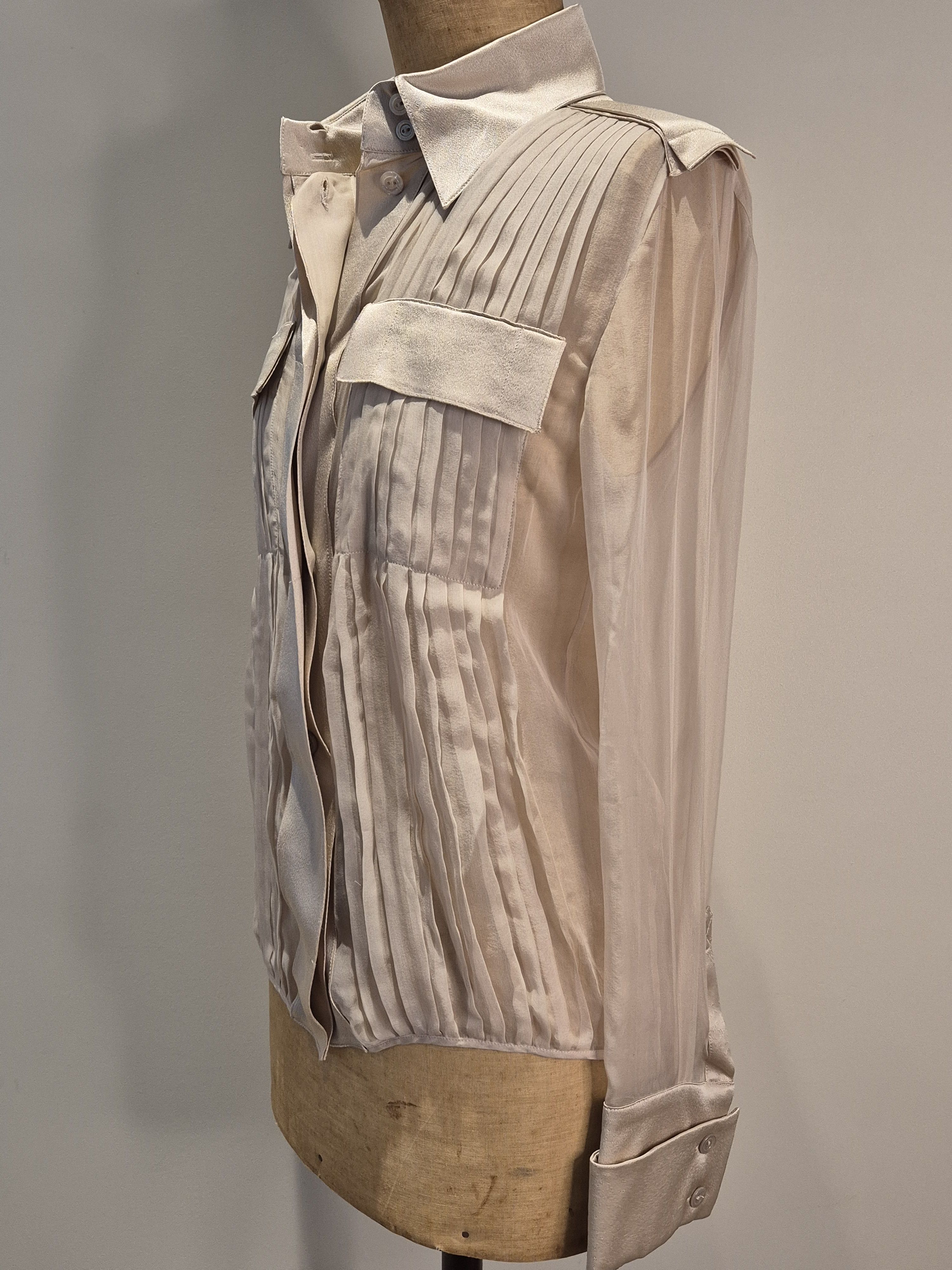 Alberta Ferretti Alberta Ferretti silk chiffon blouse Size S / US 4 / IT 40 - 4 Thumbnail