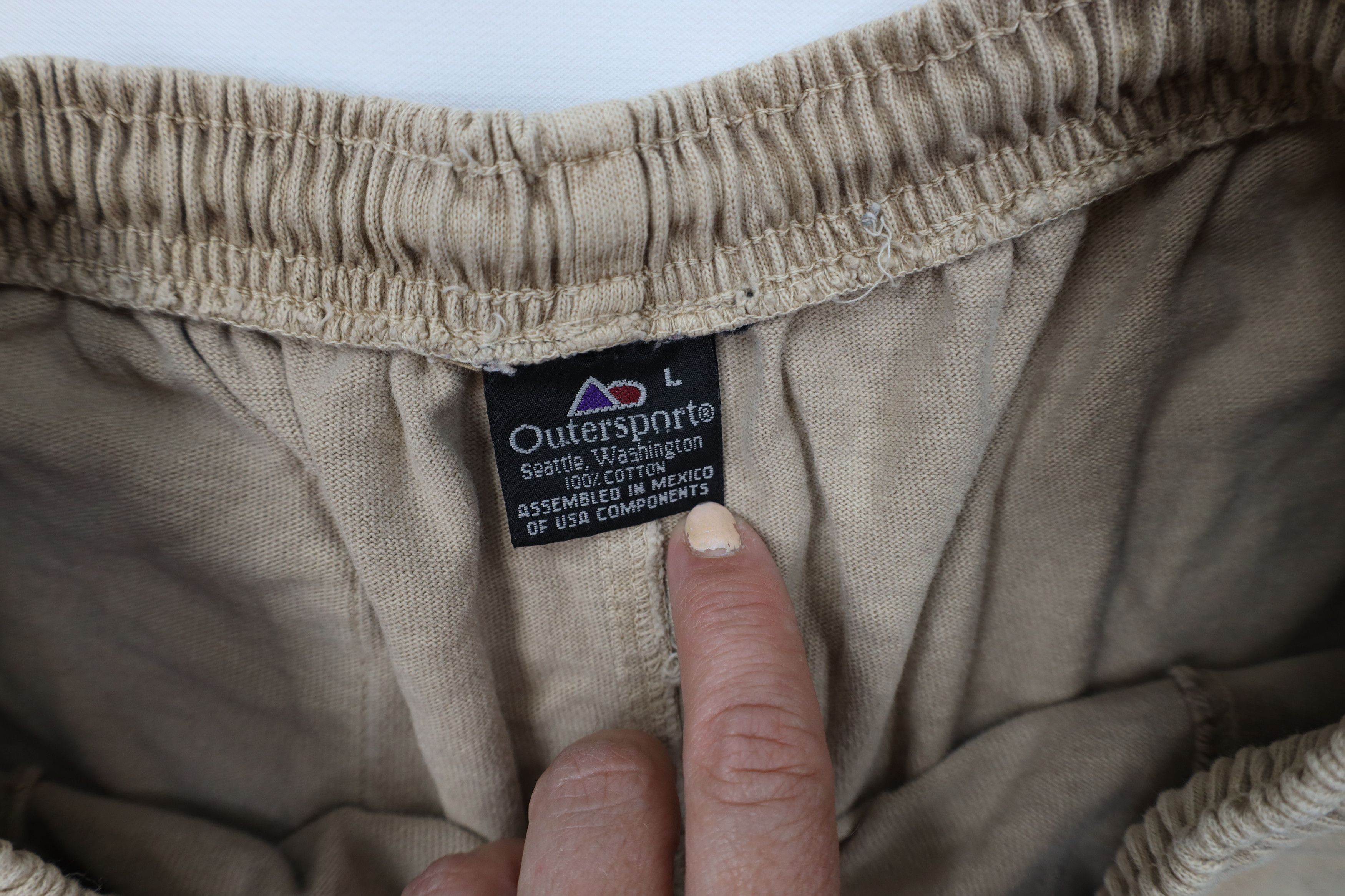 Vintage Vintage 90s Streetwear Cotton Pigment Stonewash Shorts Beige Size US 34 / EU 50 - 10 Thumbnail
