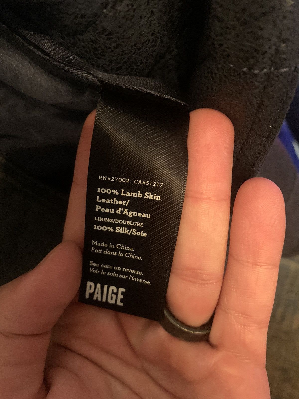 Paige Paige lamb skin leather jacket- worn 1-2x. Size M / US 6-8 / IT 42-44 - 3 Thumbnail