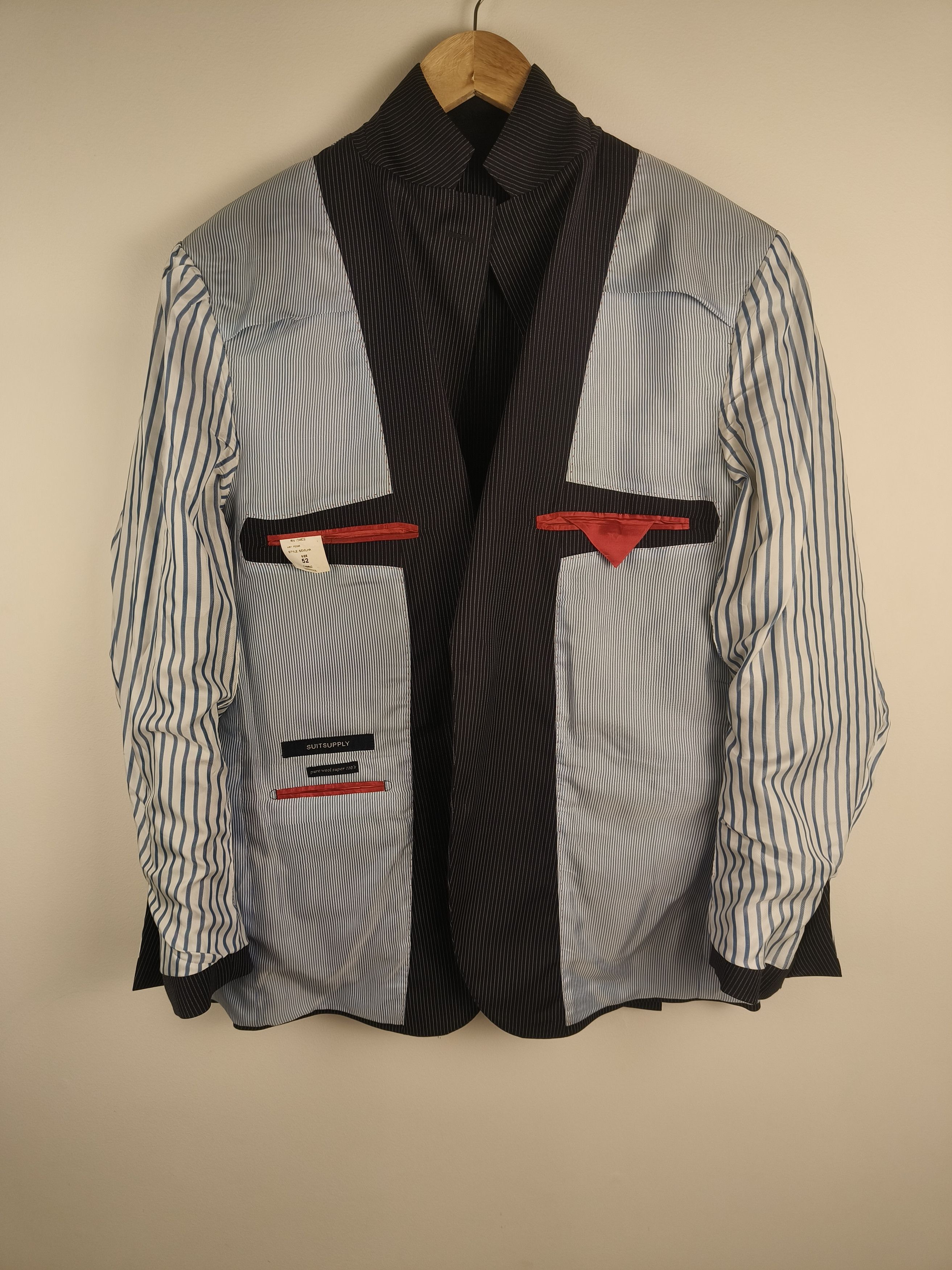 Suitsupply Suitsupply Sevilha 52 Pure wool 110 Blazer Suit Size 42R - 4 Thumbnail
