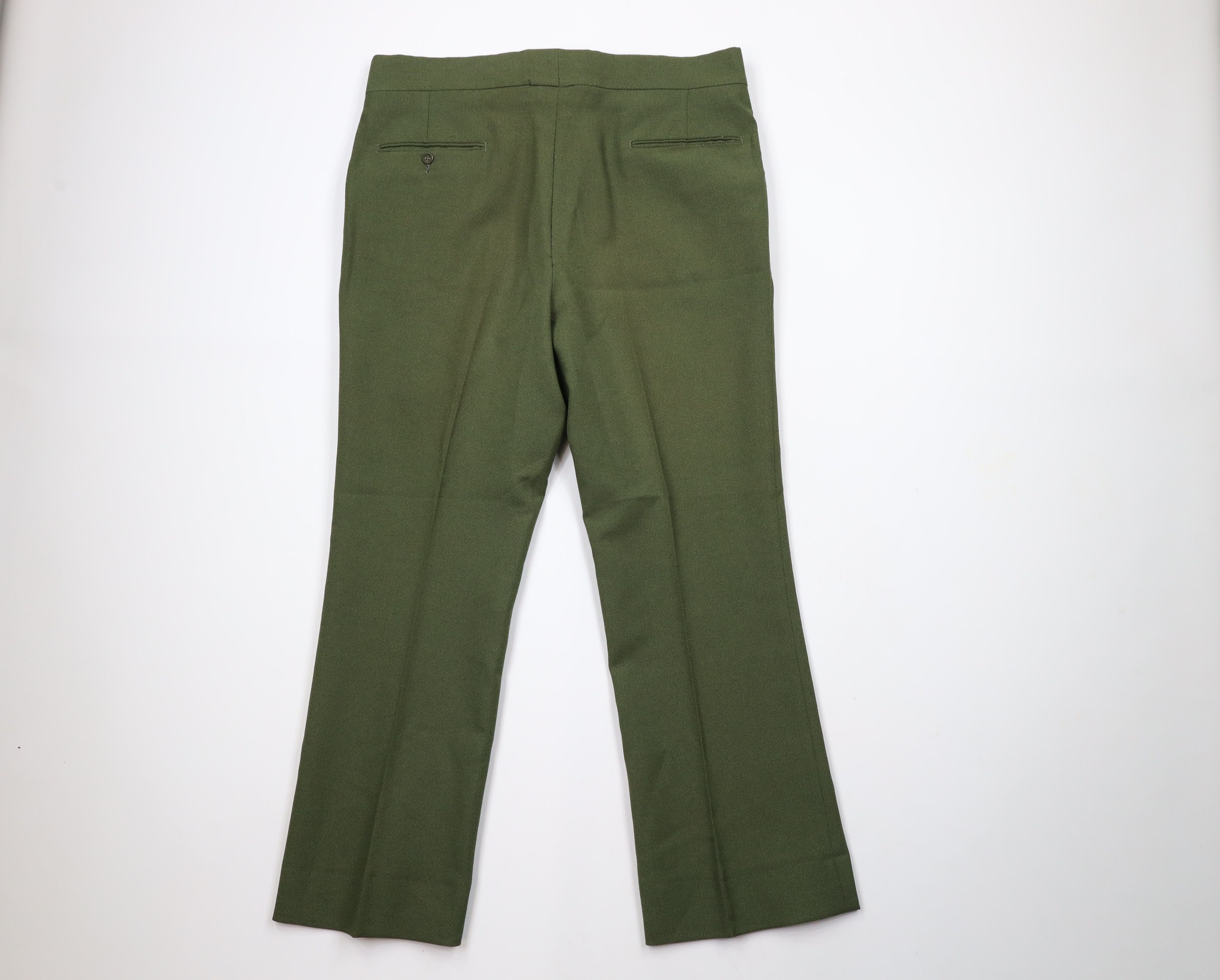 Vintage Vintage 70s Streetwear Wide Leg Chino Pants Avocado USA Size US 36 / EU 52 - 9 Thumbnail