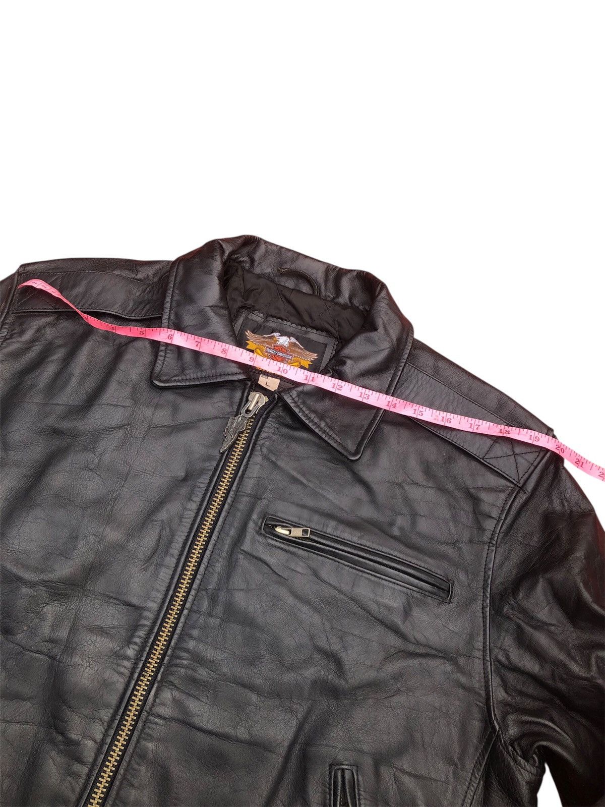 Harley Davidson × Vintage VINTAGE LEATHER JACKET HARLEY-DAVISON Size US L / EU 52-54 / 3 - 22 Thumbnail