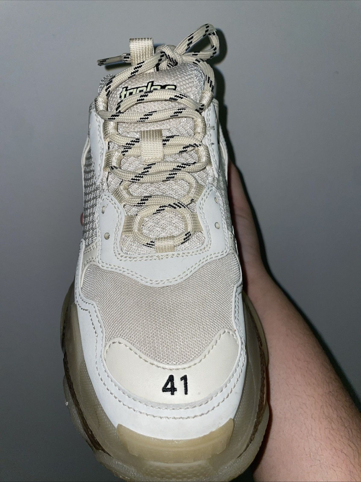 Balenciaga Balenciaga Triple S (Off White Collaboration) Size US 8 / EU 41 - 1 Thumbnail