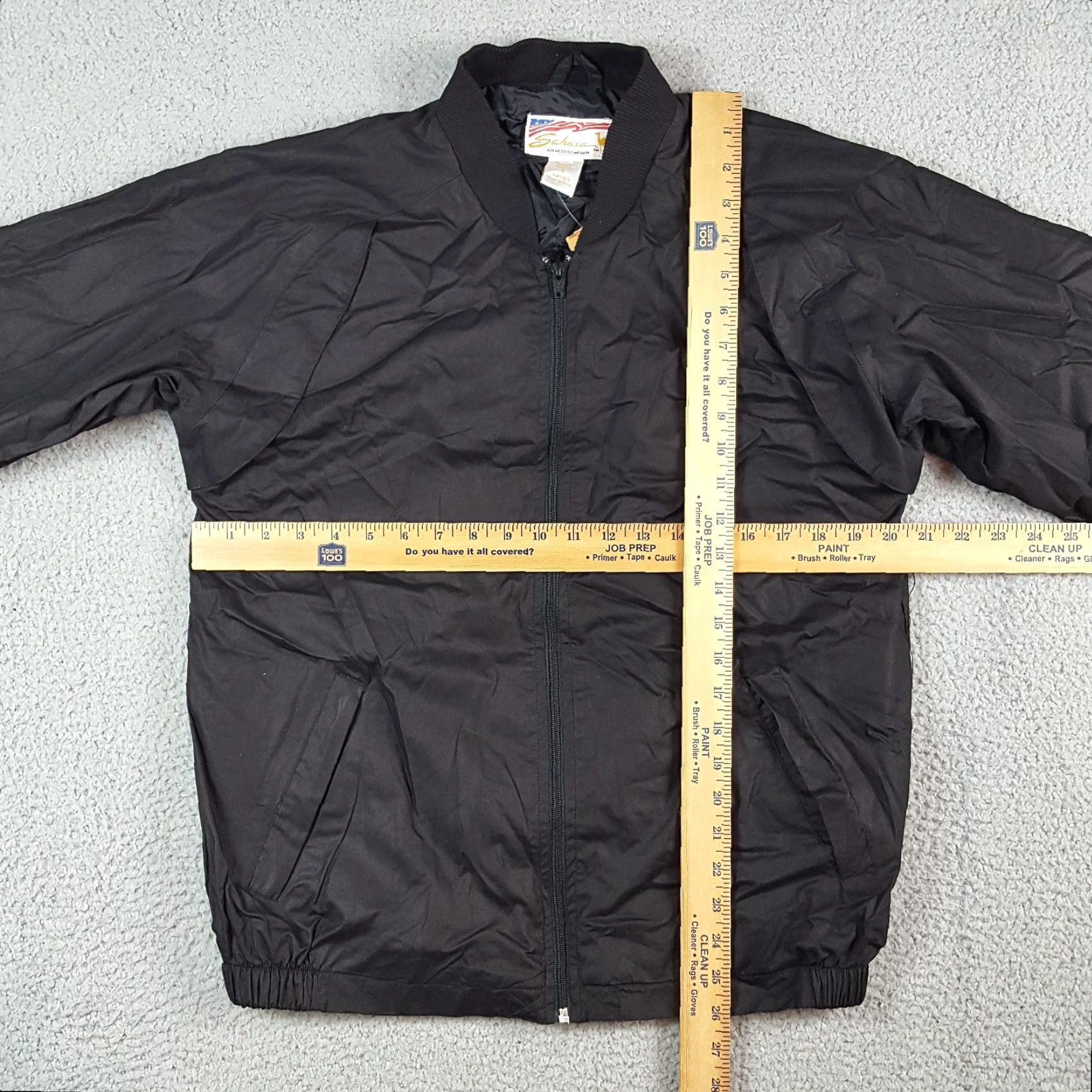 Vintage VINTAGE Sahara Windbreaker Jacket Women's Size S Black Full Zip Up Bomber 90s Biker Size S / US 4 / IT 40 - 7 Thumbnail