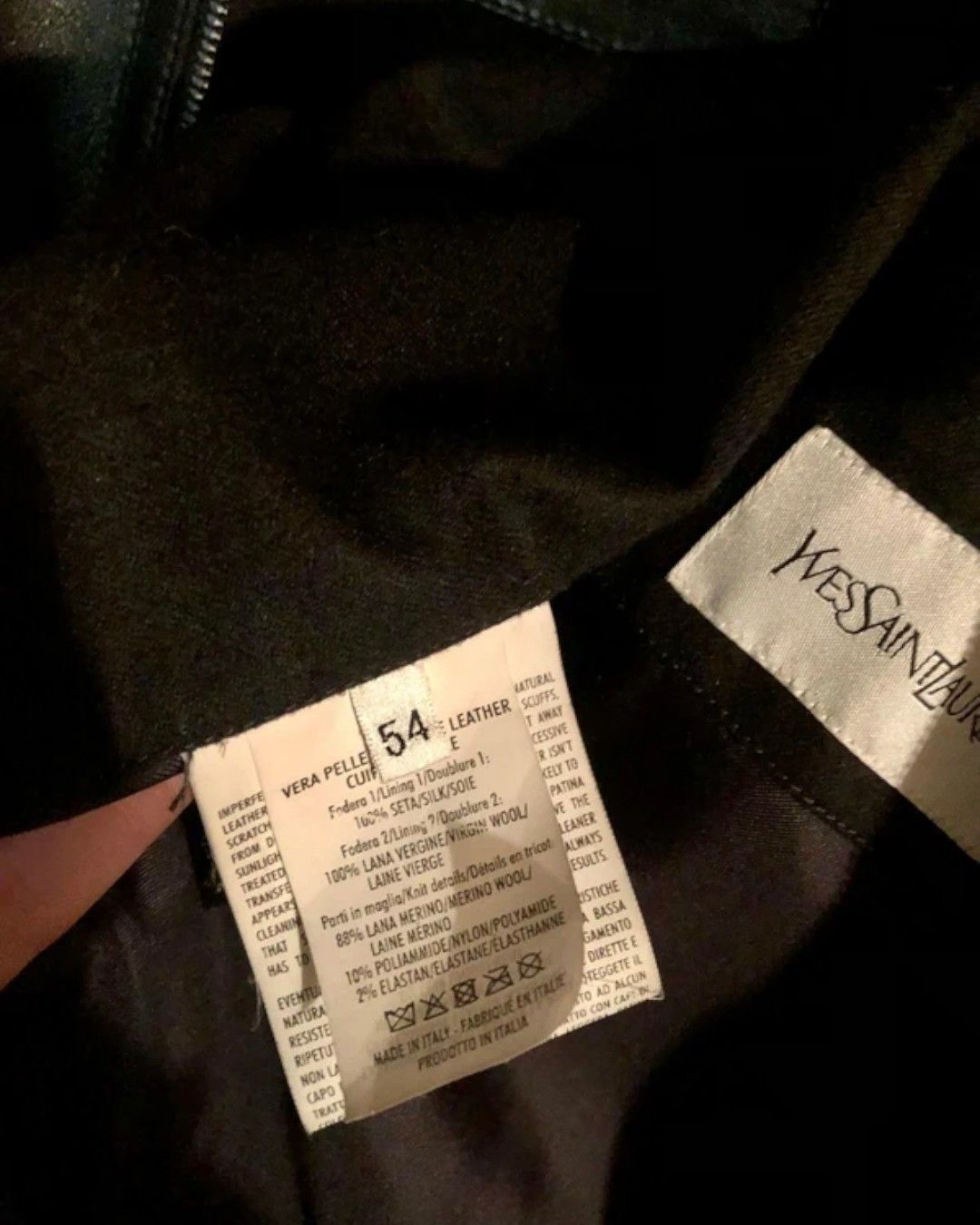 Yves Saint Laurent ARCHIVE LEATHER BOMBER JACKET BY TOM FORD Size US L / EU 52-54 / 3 - 6 Thumbnail