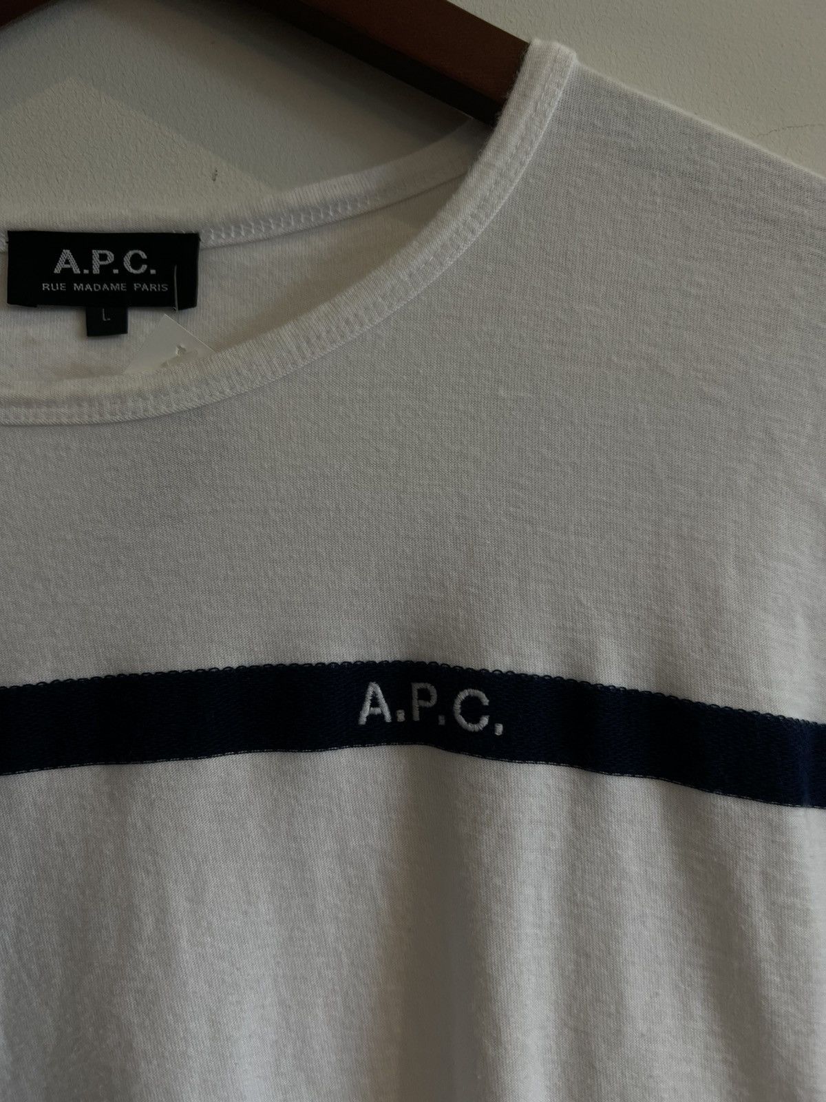 A.P.C. × Japanese Brand × Vintage APC RUE MADAME PARIS Y2K SMALL LOGO TEE Size US M / EU 48-50 / 2 - 3 Thumbnail