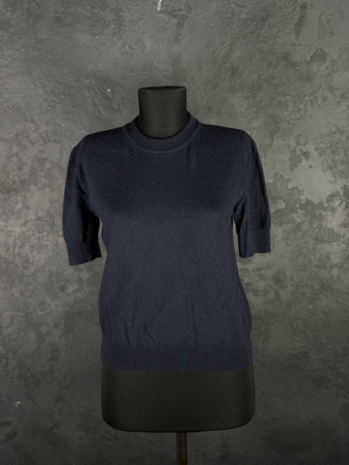 Gucci Gucci Wool Shirt Uniform Woman Navy Blue Blouse Size M / US 6-8 / IT 42-44 - 1 Thumbnail