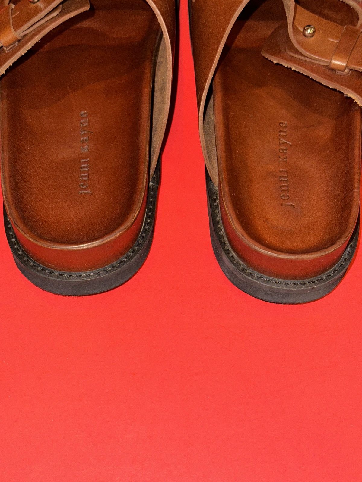 Other Jenni Kayne Hutton Slide Veg Tan Leather Sandal EU 39 US 9 Size US 8.5 / IT 38.5 - 4 Thumbnail