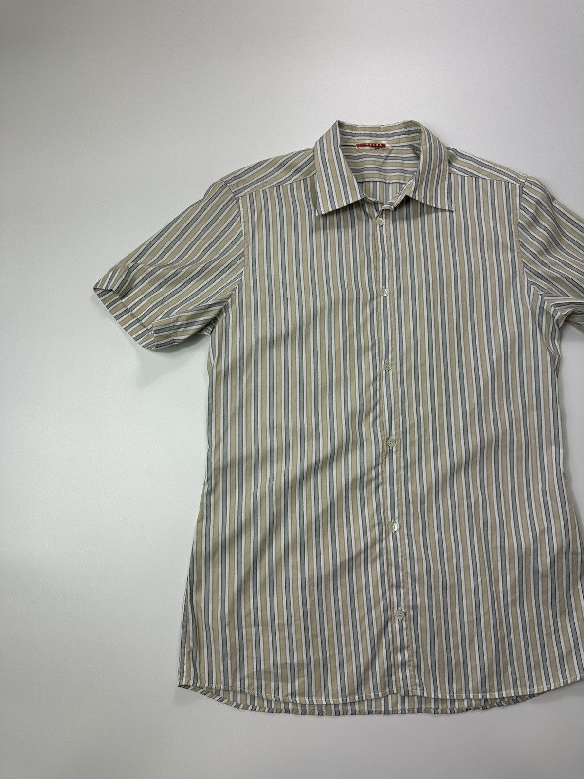 Prada Vintage Prada Stripped Casual Shirt Men’s Size US M / EU 48-50 / 2 - 3 Thumbnail