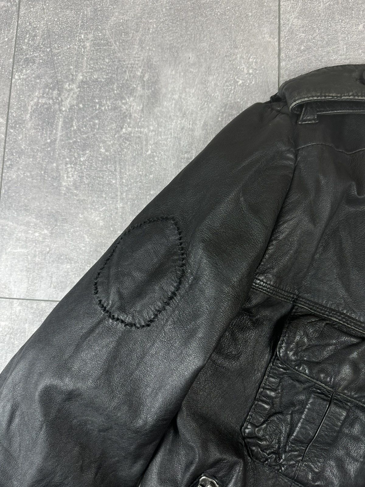 Superdry Super Dry Brad Cowhide Leather Zip Up Bomber Jacket Size US L / EU 52-54 / 3 - 4 Thumbnail