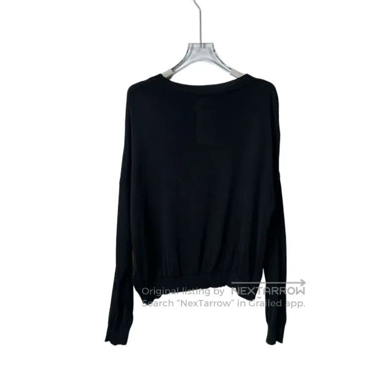 Hermes Hermes Pig Nose Long Sleeve Crewneck, Black Knit Sleeves Size XS / US 0-2 / IT 36-38 - 2 Thumbnail