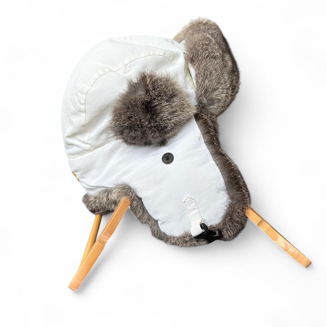 Woolrich Woolen Mills Woolrich white nylon rabbit fur aviator trapper hat large Size ONE SIZE - 1 Thumbnail