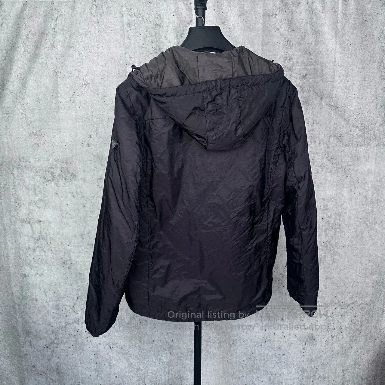 Prada prada black gray reversible nylon cotton jacket. Size US L / EU 52-54 / 3 - 2 Thumbnail